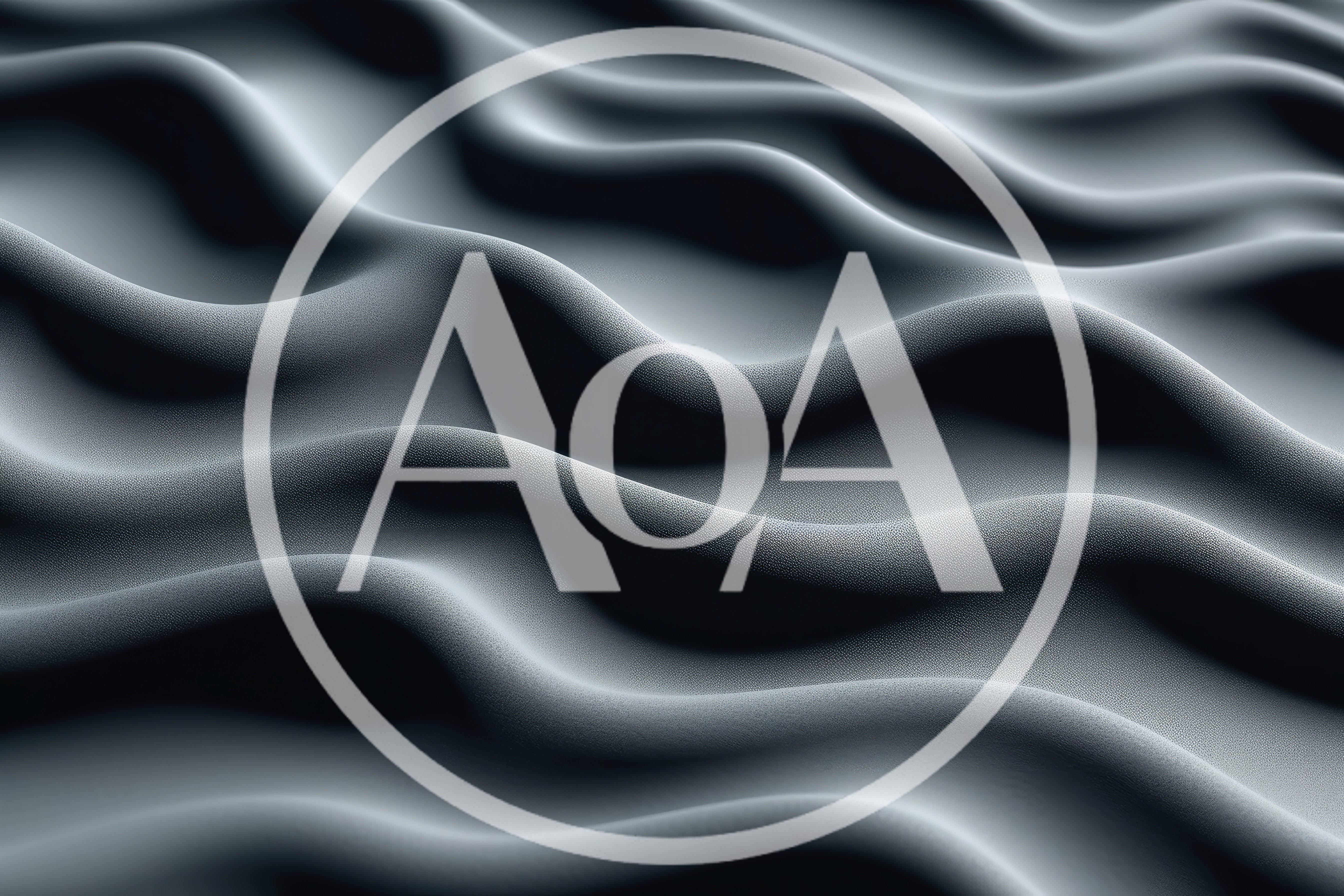 Abstract Grey Fabric Waves Background