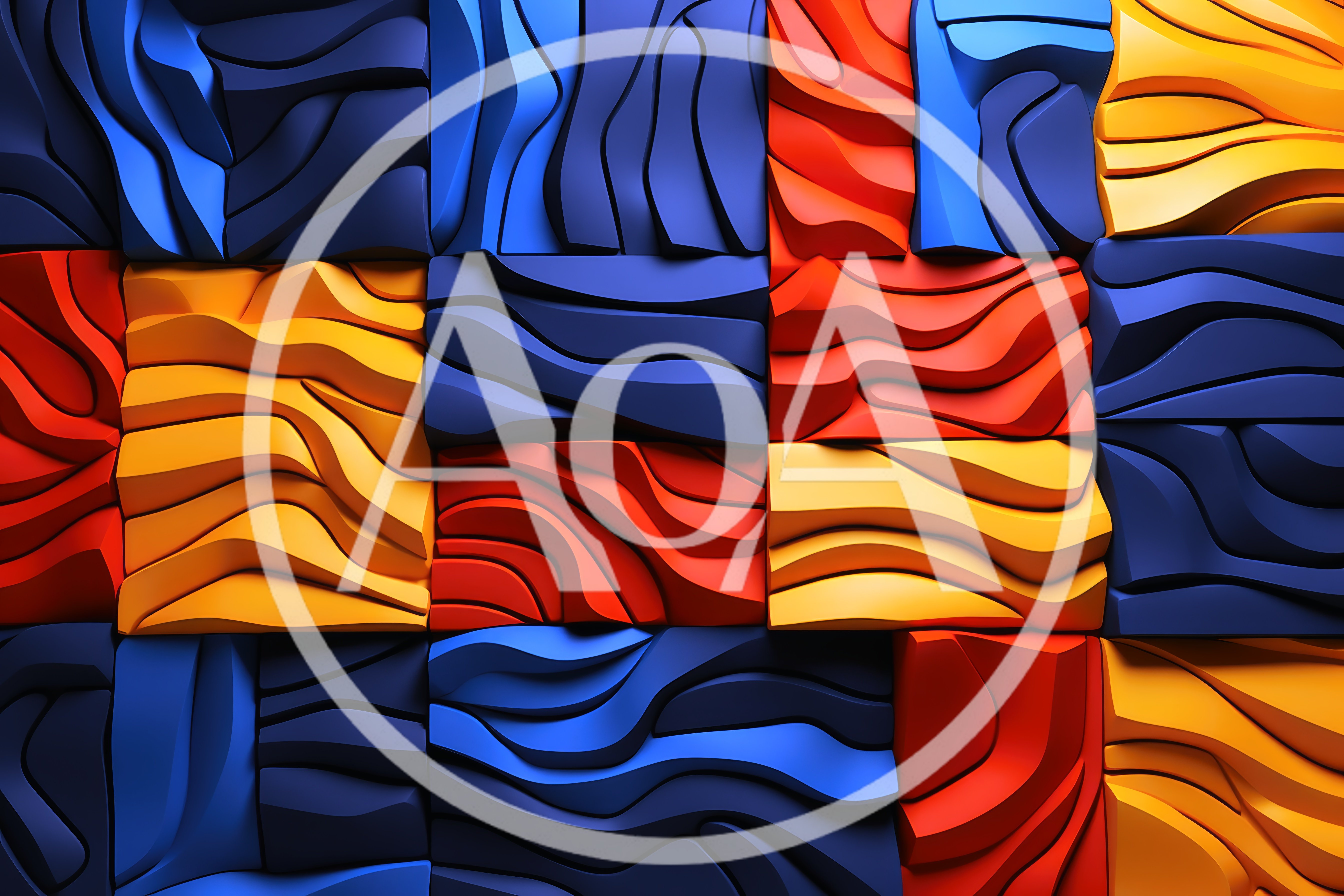 Abstract 3D Wavy Geometric Wall Panel Texture