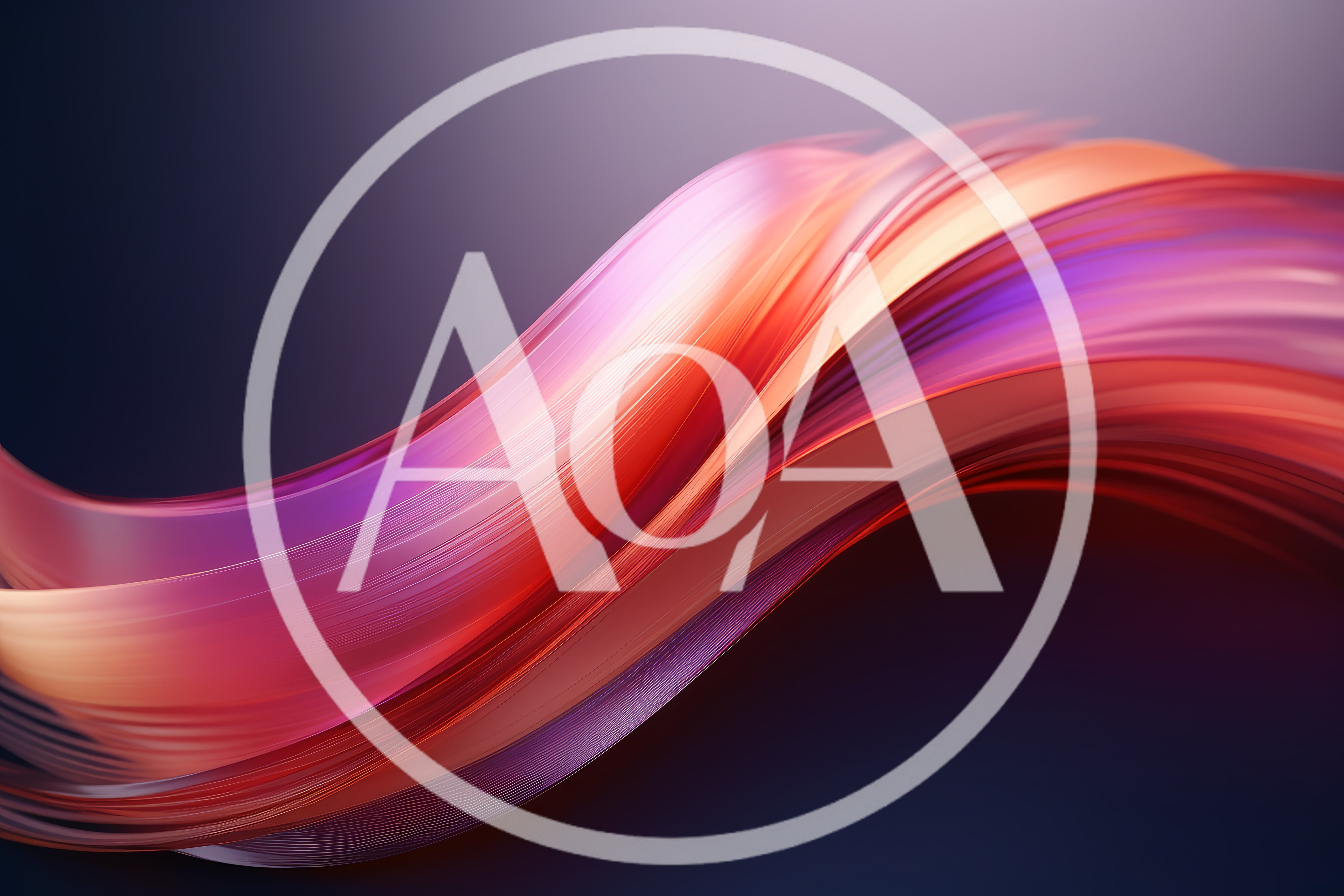Abstract Flowing Wave Of Vibrant Colorful Ribbons