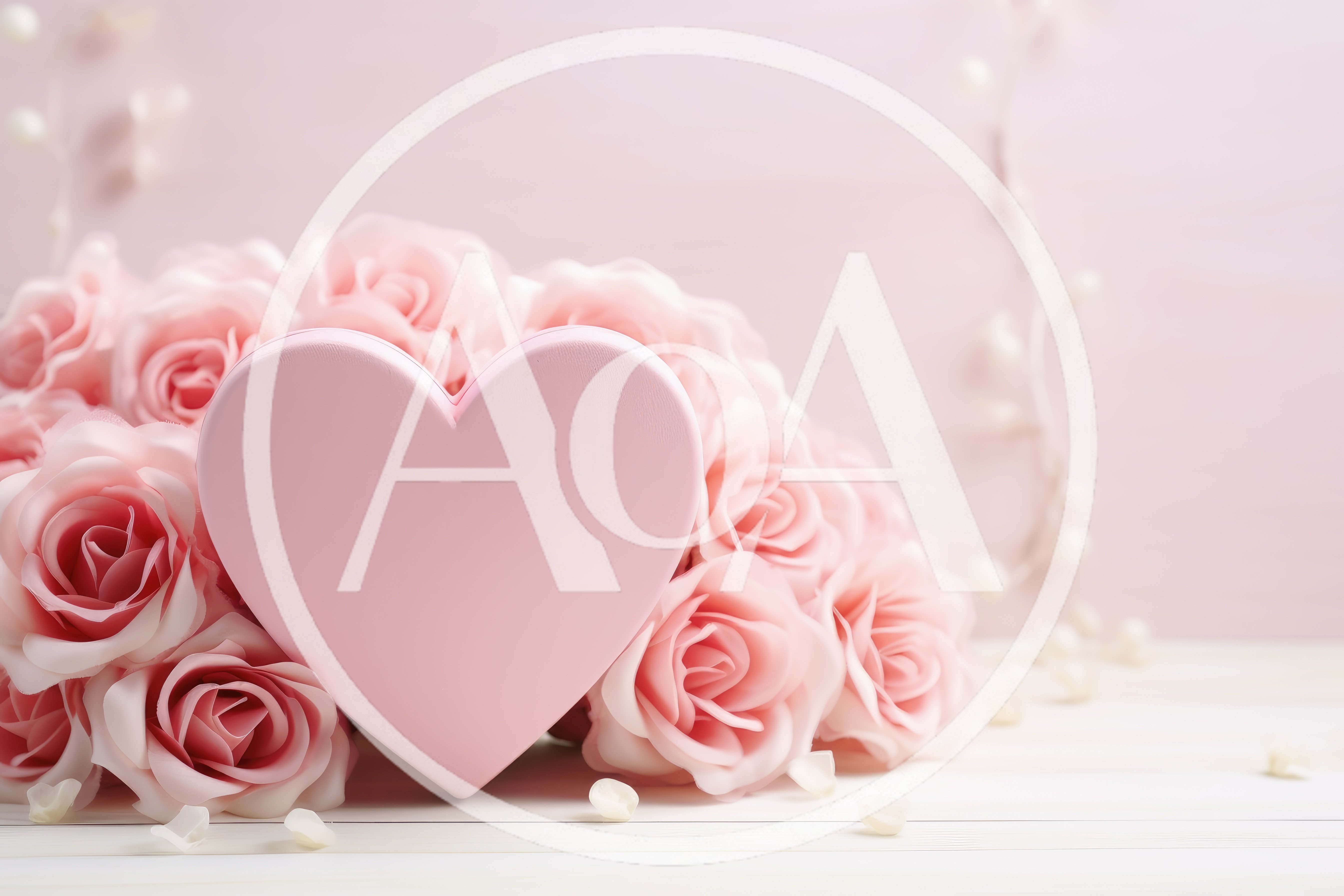 Pink Heart Shaped Gift Box With Roses