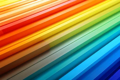 Abstract Rainbow Colored Parallel Rectangular Bars