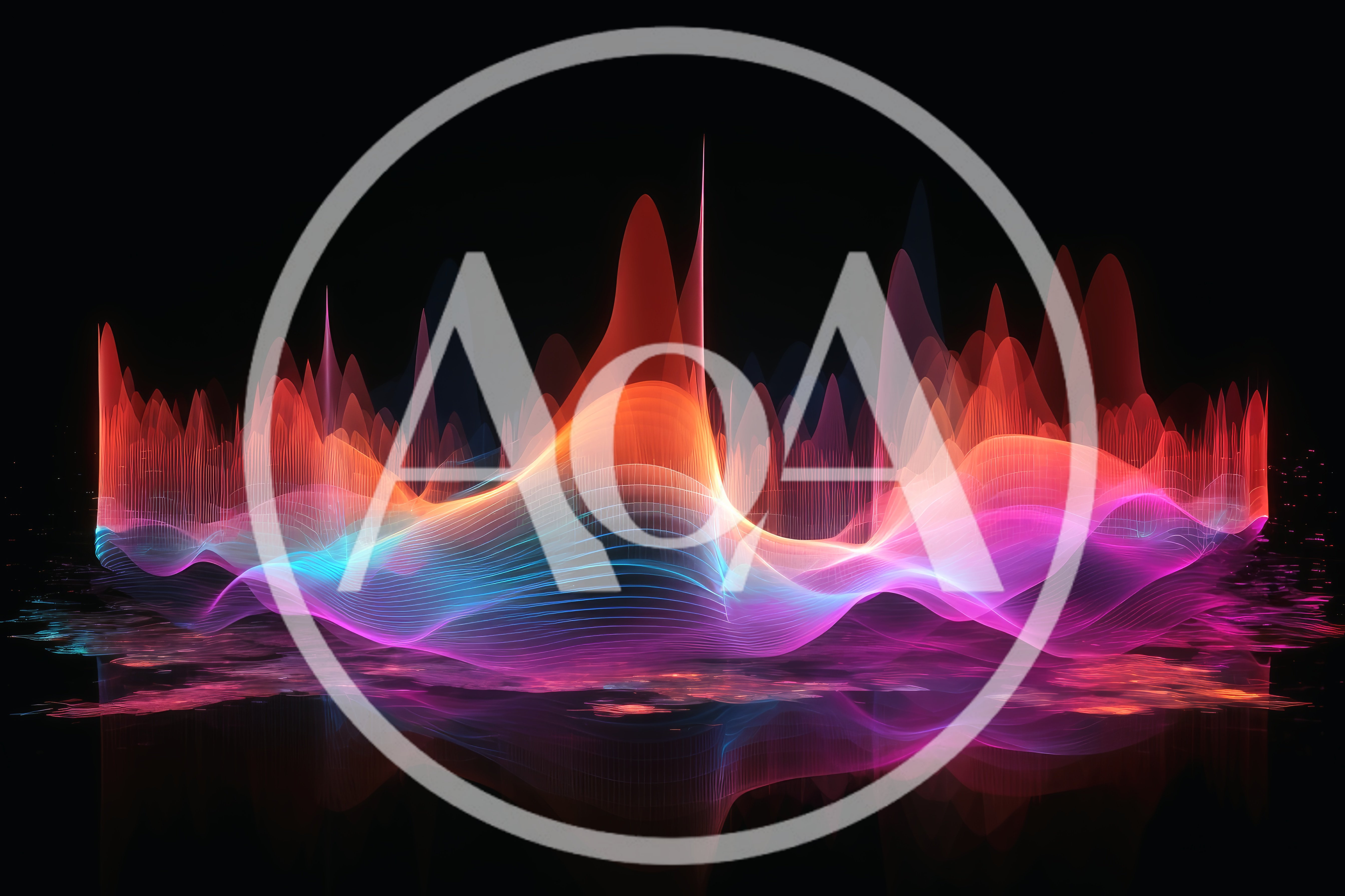 Abstract Digital Sound Wave Visualization