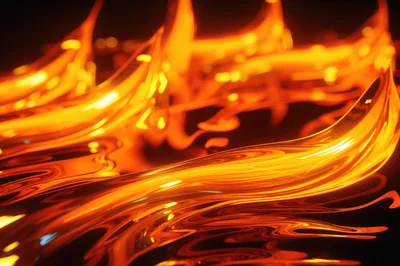 Abstract Liquid Gold Flowing Waves Background