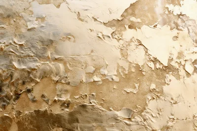 Abstract Gold Texture With Metallic Paint Swirls