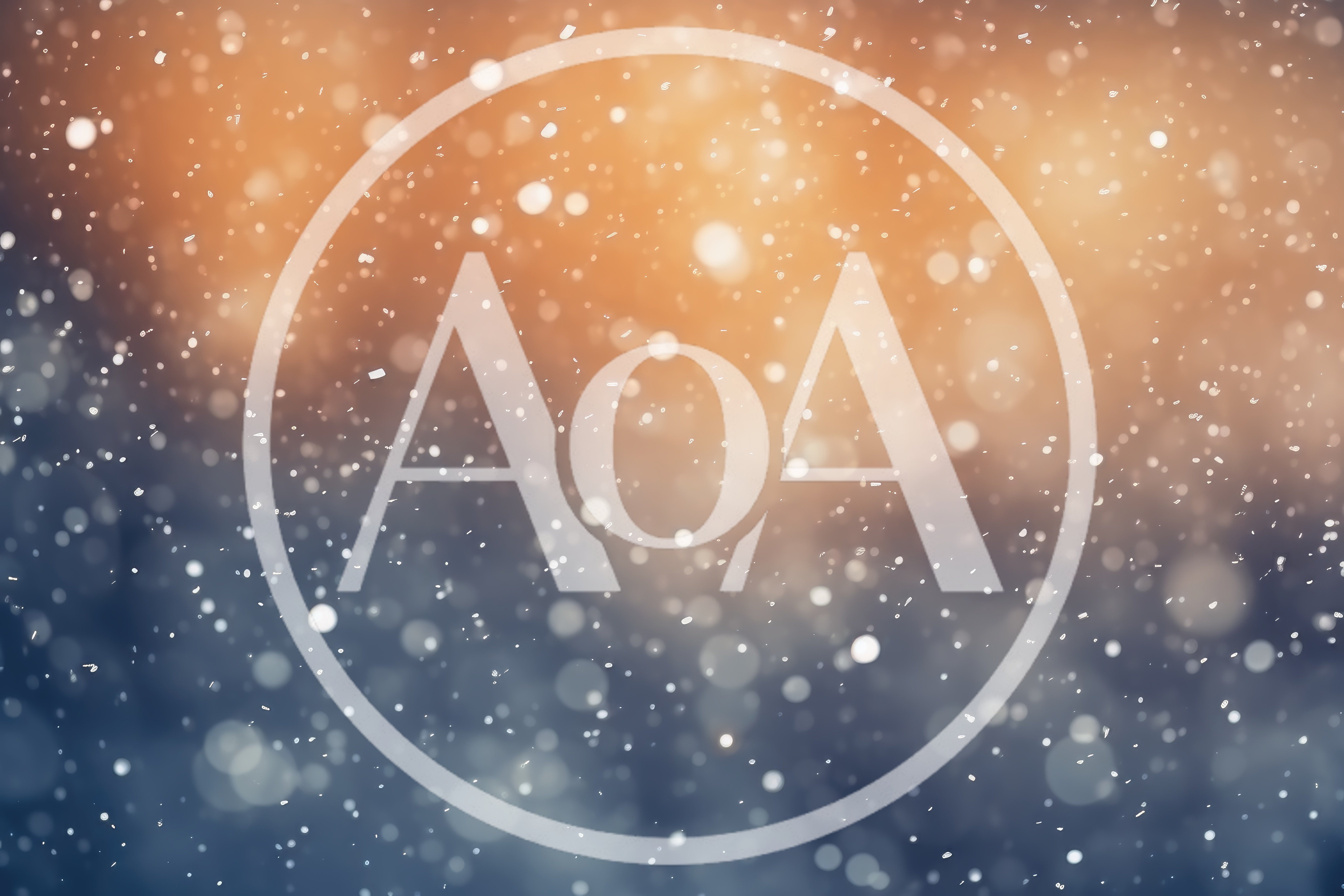 Abstract Winter Background With Falling Snow Particles