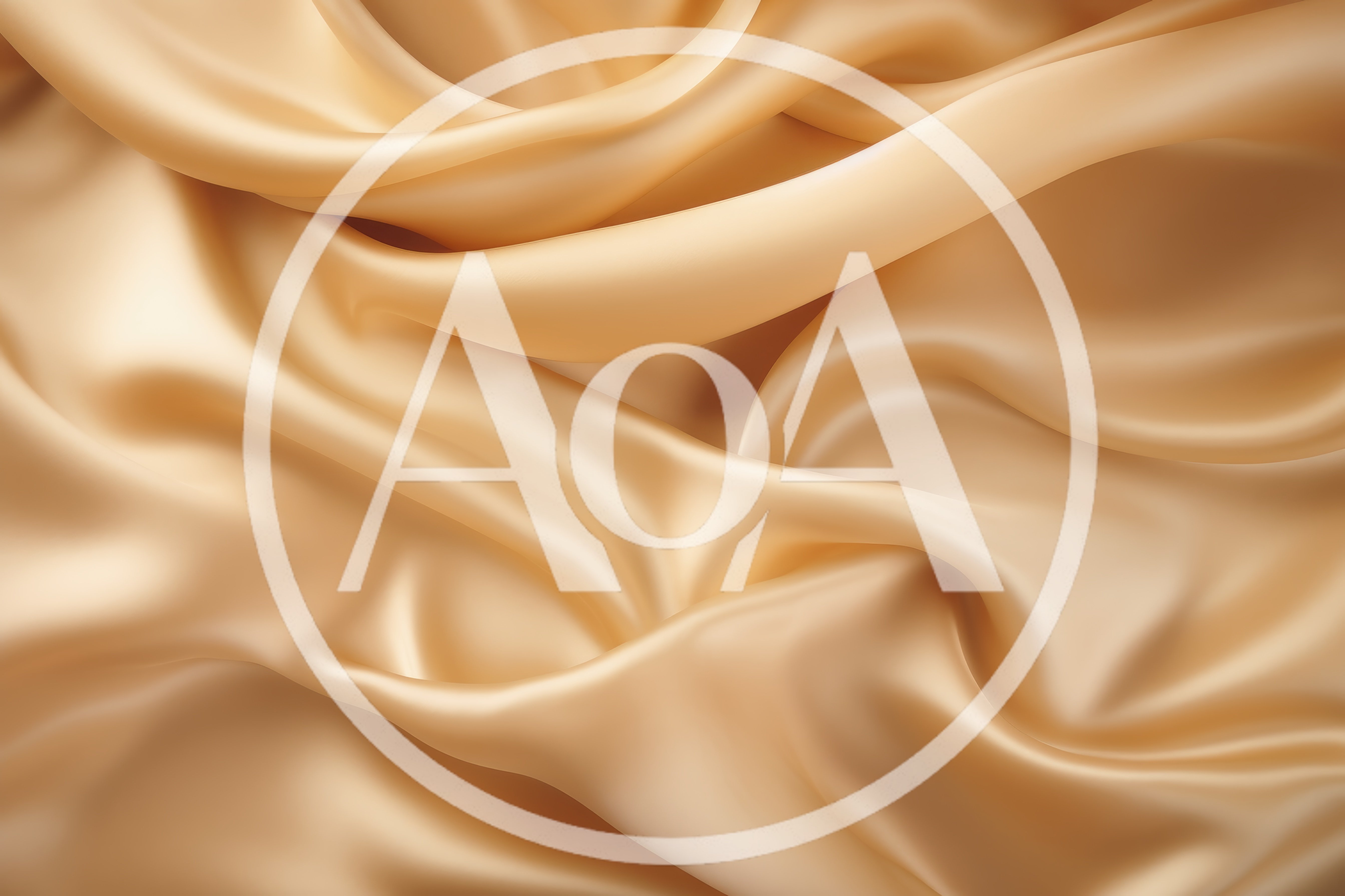 Flowing Champagne Colored Silk Fabric Background