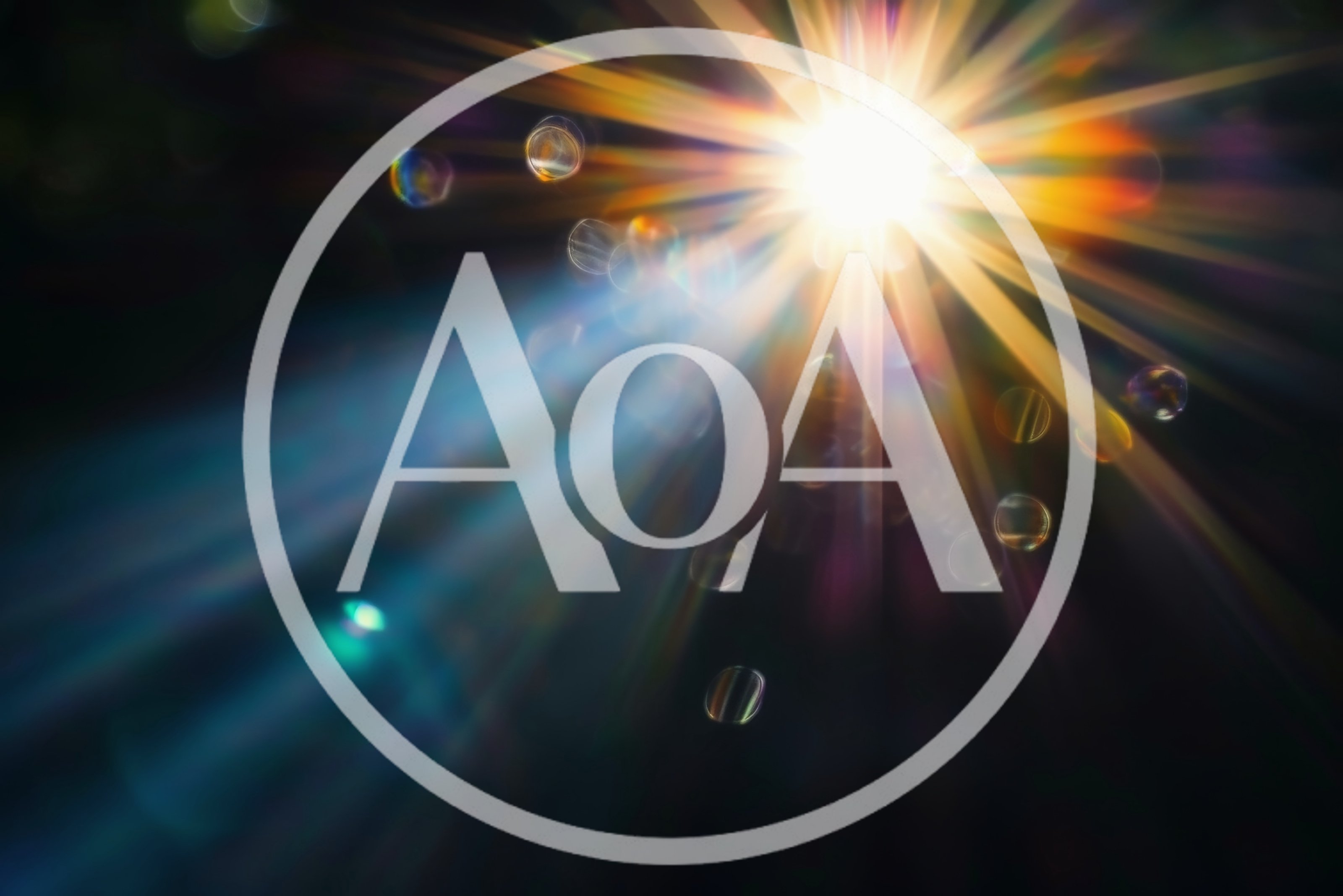 Abstract Light Flare With Bokeh Particles