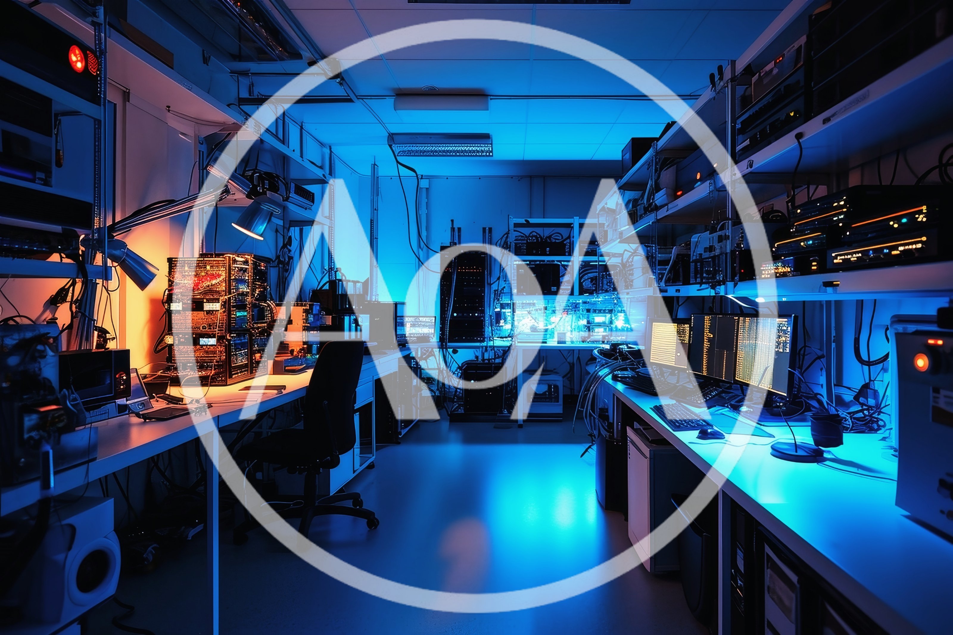 High Tech Laboratory With Advanced Computing Equipment