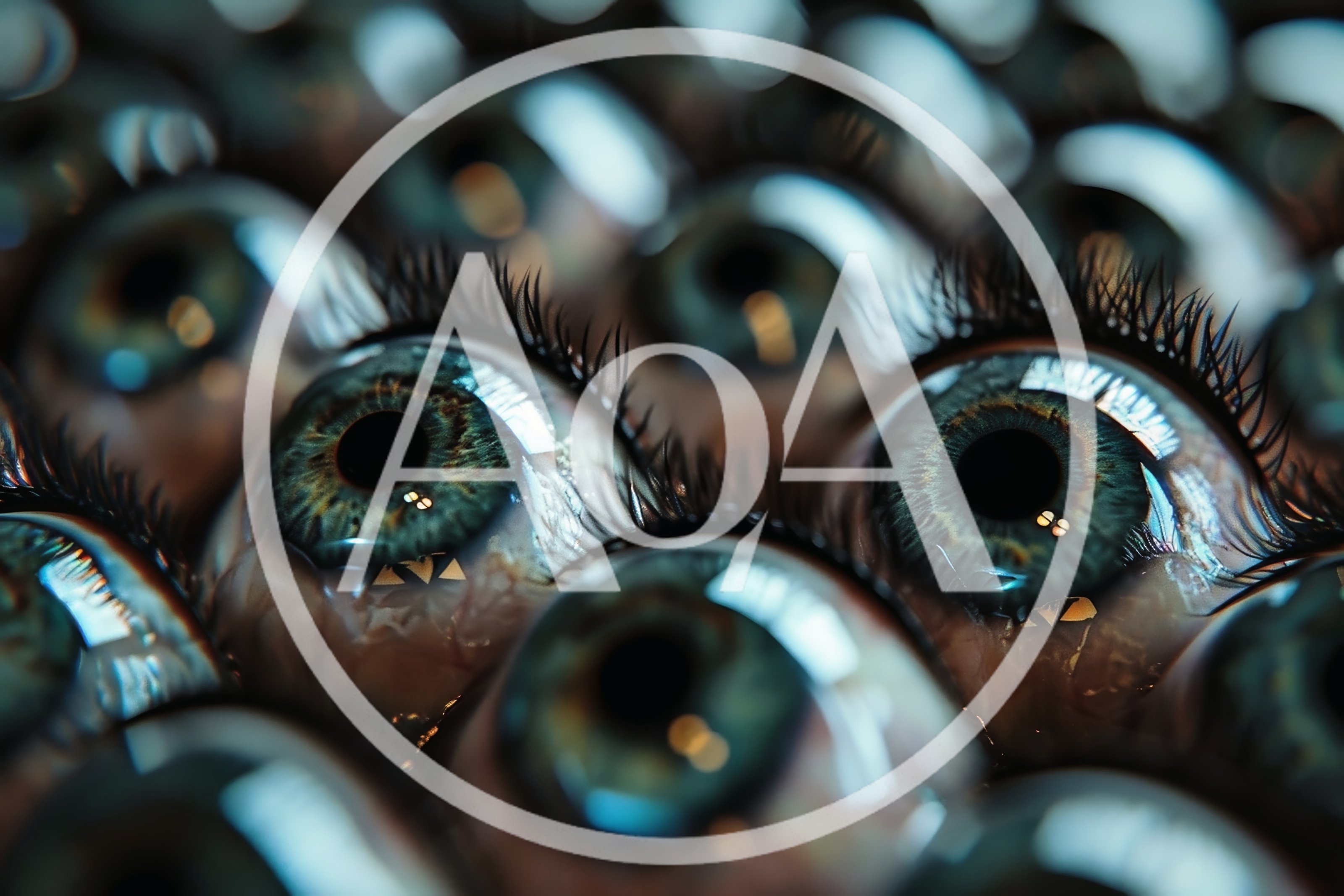 Surreal Close Up Of Multiple Human Eyes