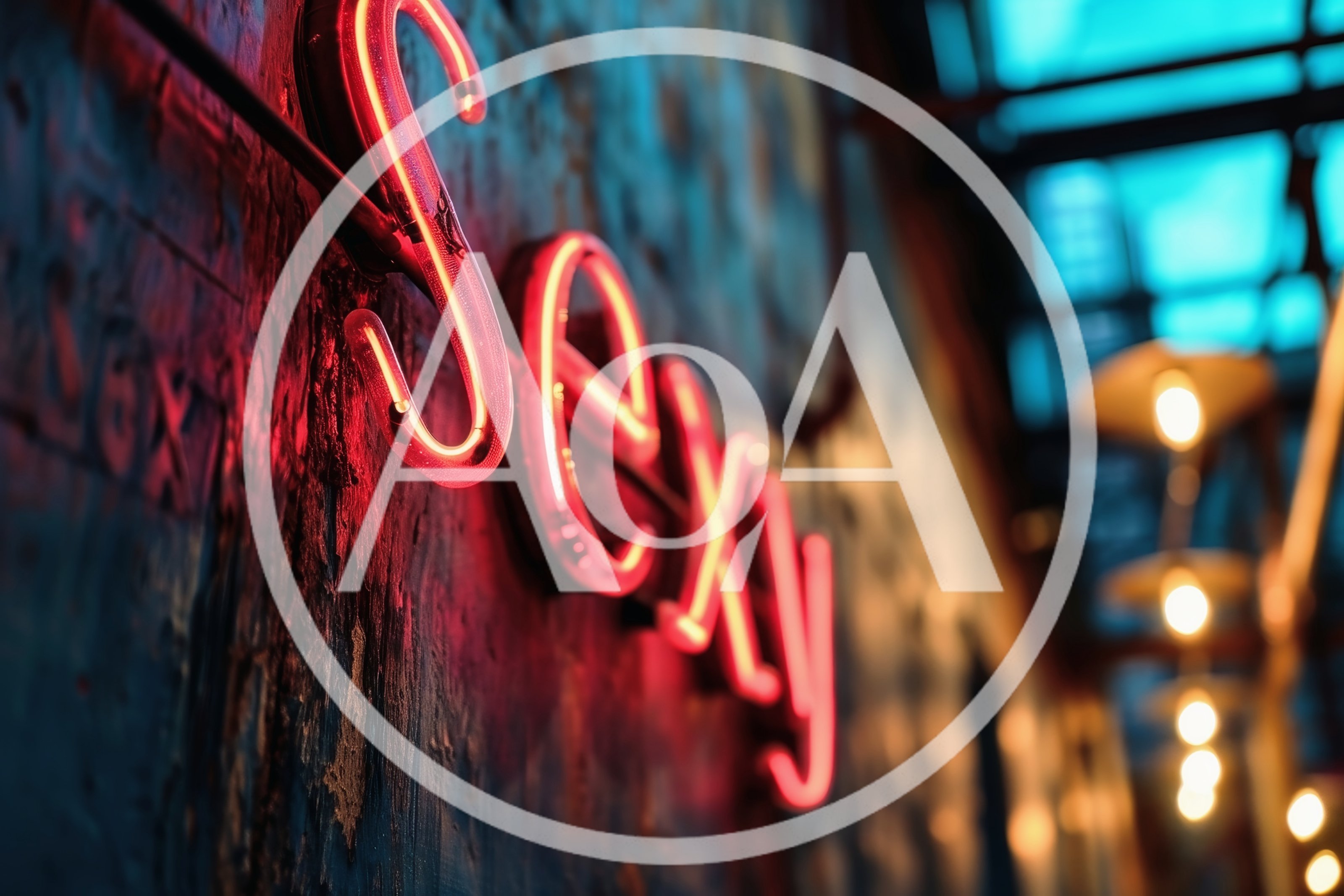Neon Sexy Sign On A Textured Wall
