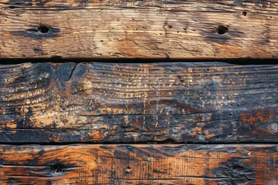 Weathered Rustic Wooden Planks Texture Background