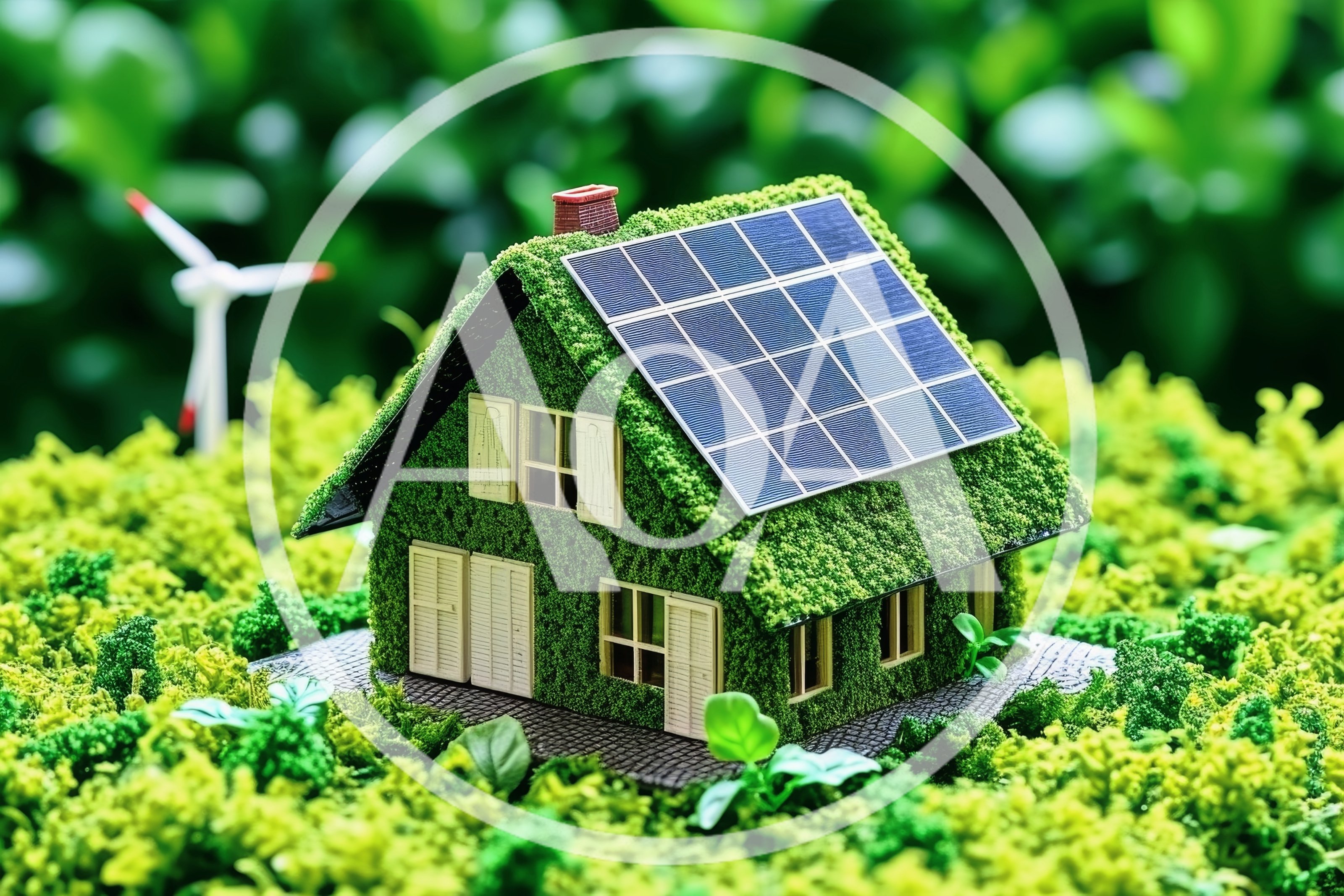 Miniature Eco Friendly House Model With Solar Panels