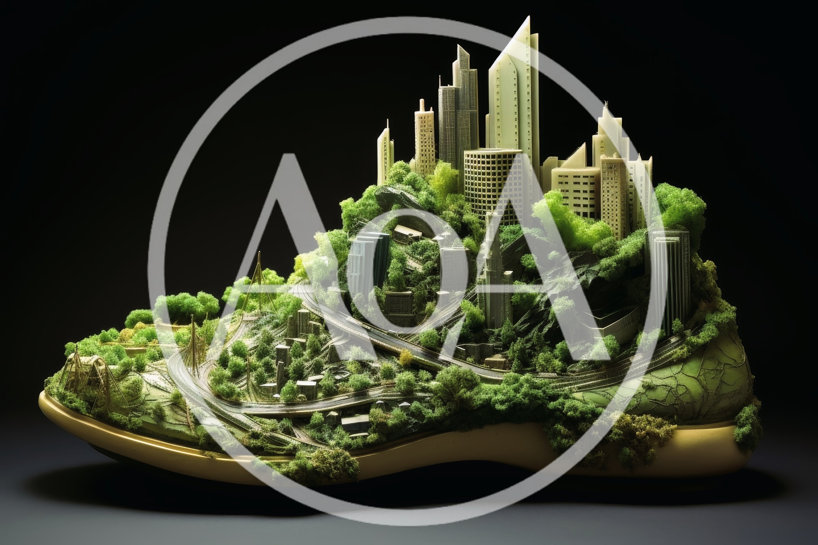 Surreal Miniature Cityscape Built Inside A Sneaker