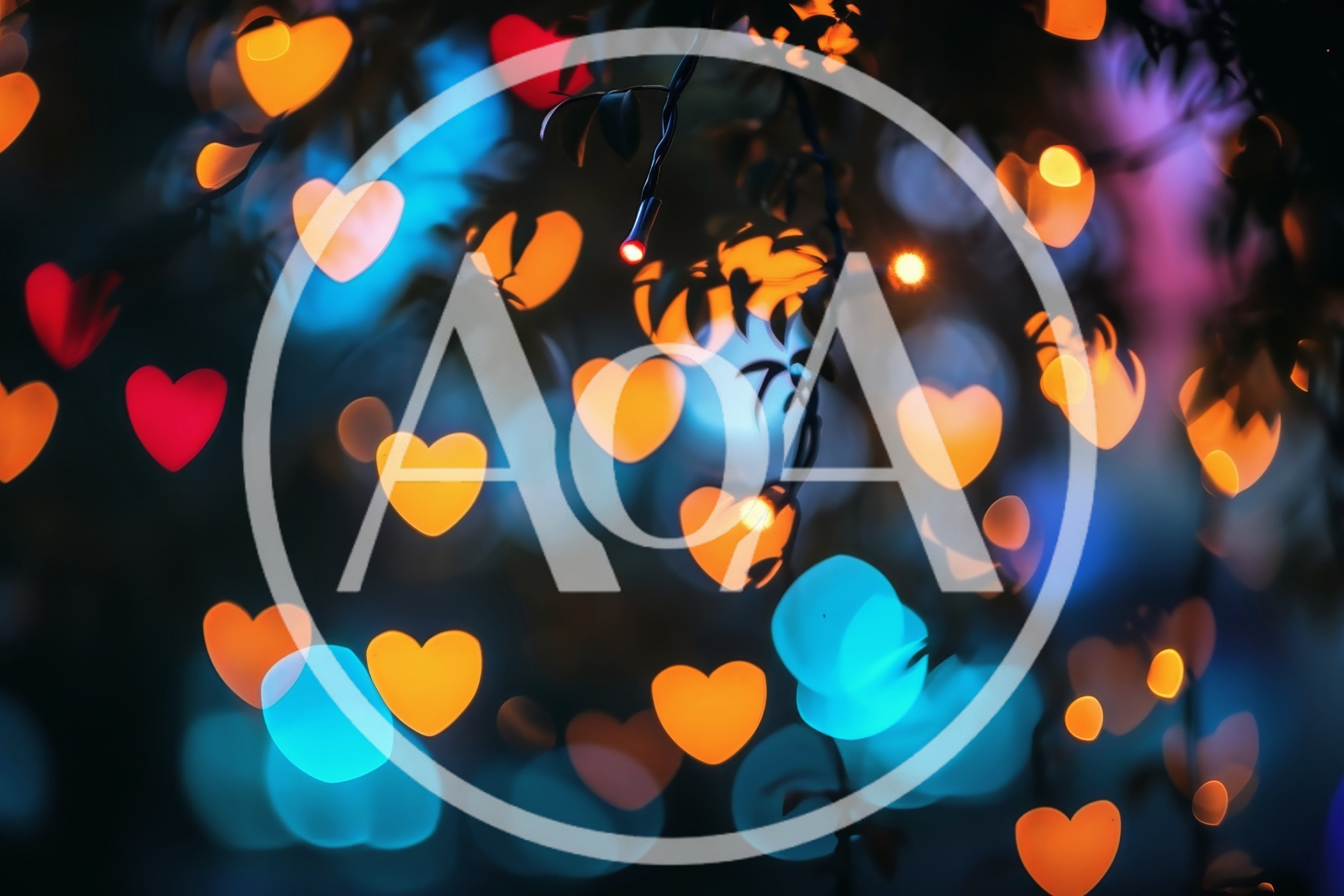 Heart Shaped Bokeh Lights Background