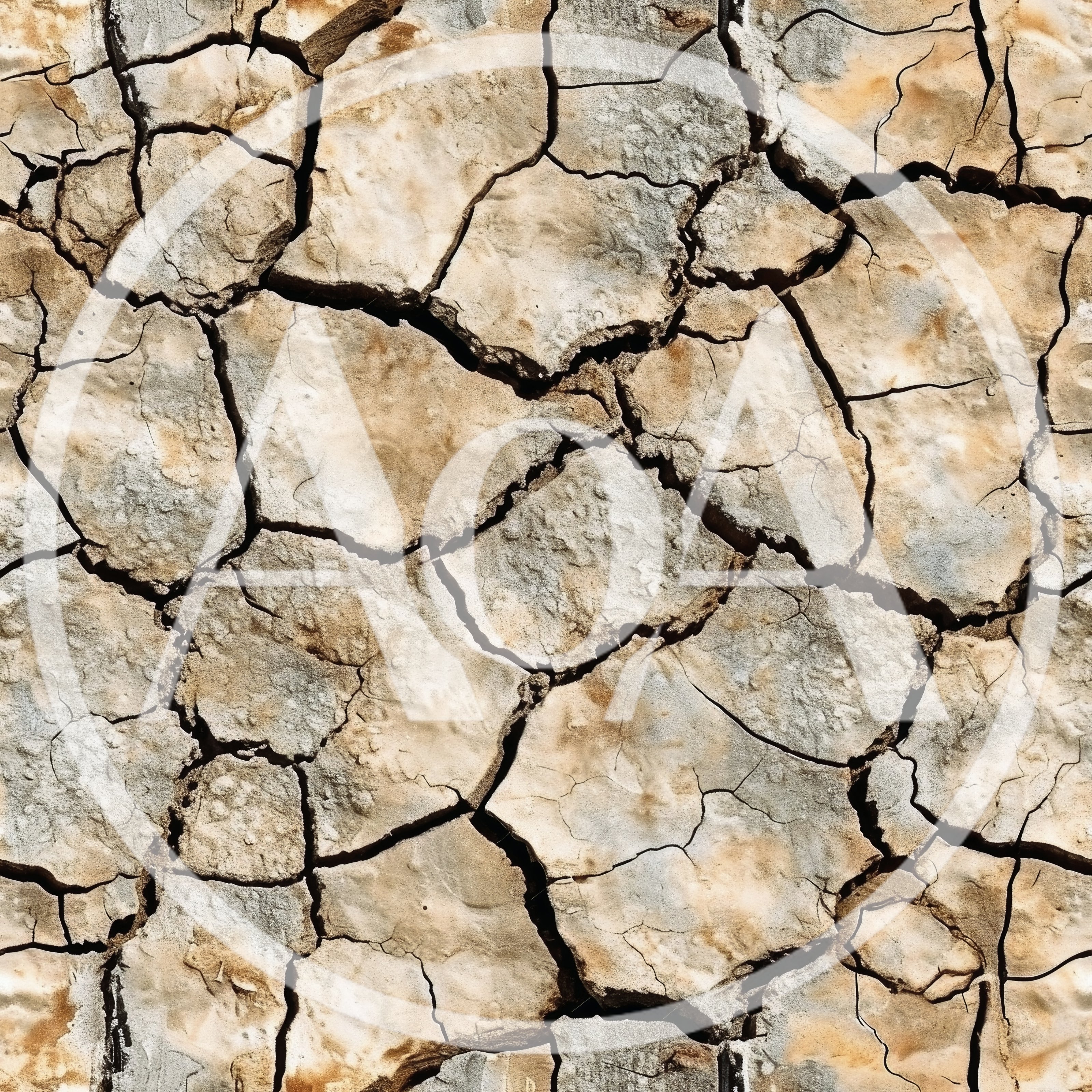 Seamless Texture Of Dry Cracked Earth Surface