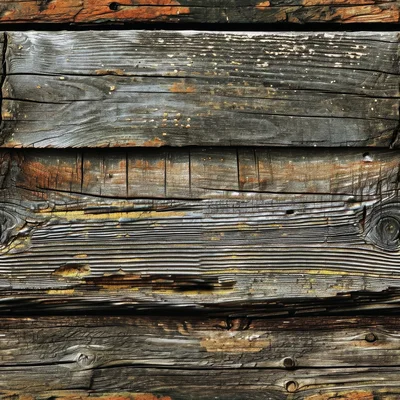 Weathered Horizontal Wooden Planks Texture Background