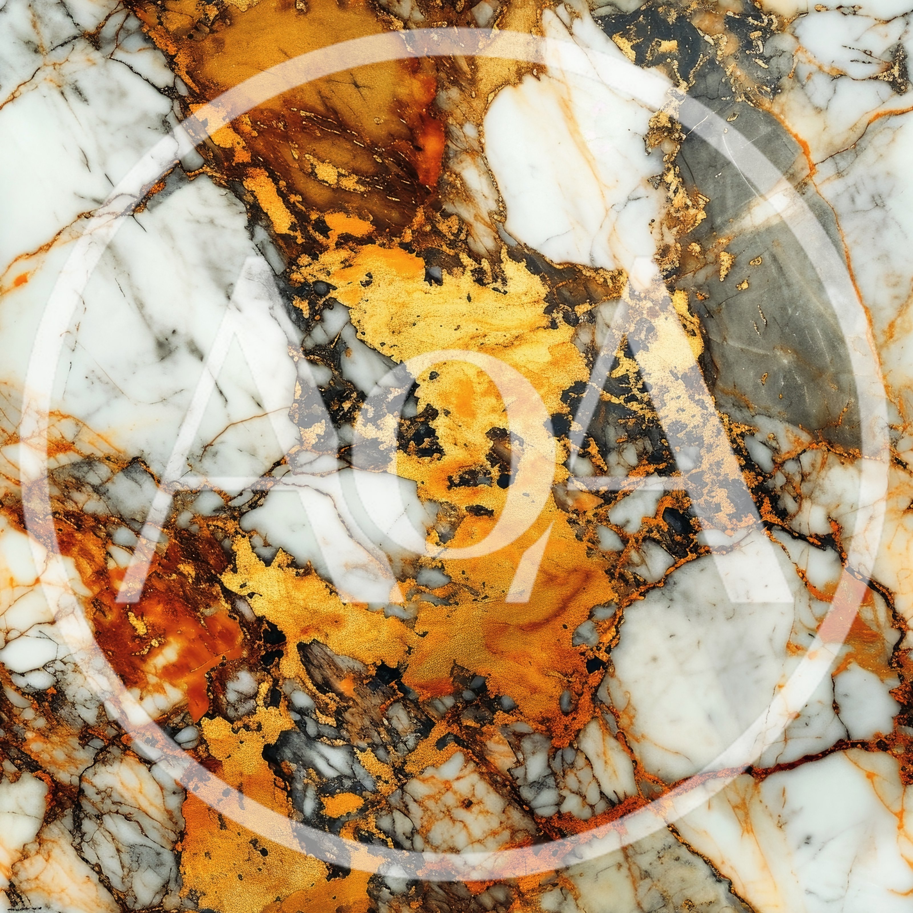 Luxury White Marble Texture With Gold Veining