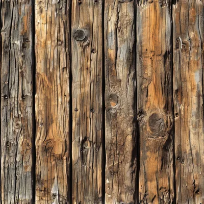 Weathered Vertical Wooden Planks Texture Background