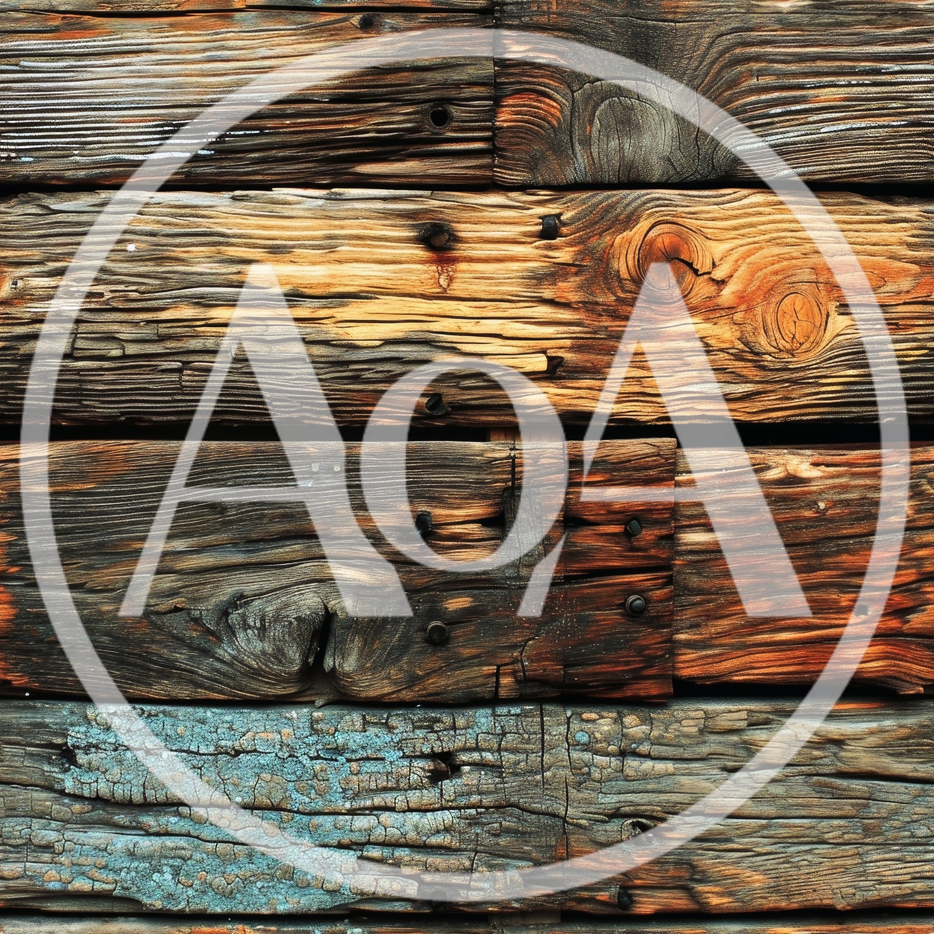 Weathered Rustic Wooden Planks Texture Background