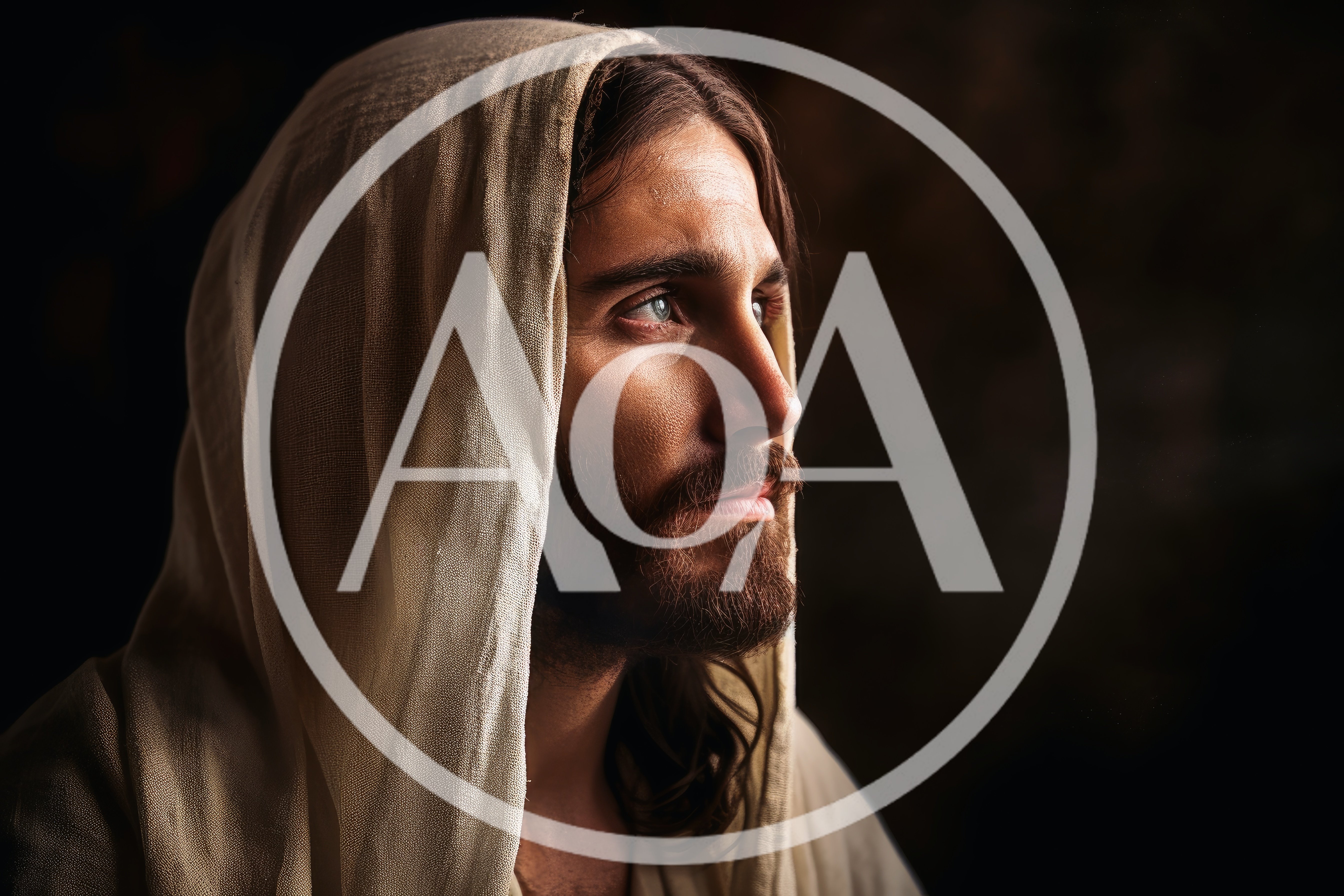 Portrait Of Jesus Christ With A Hooded Robe
