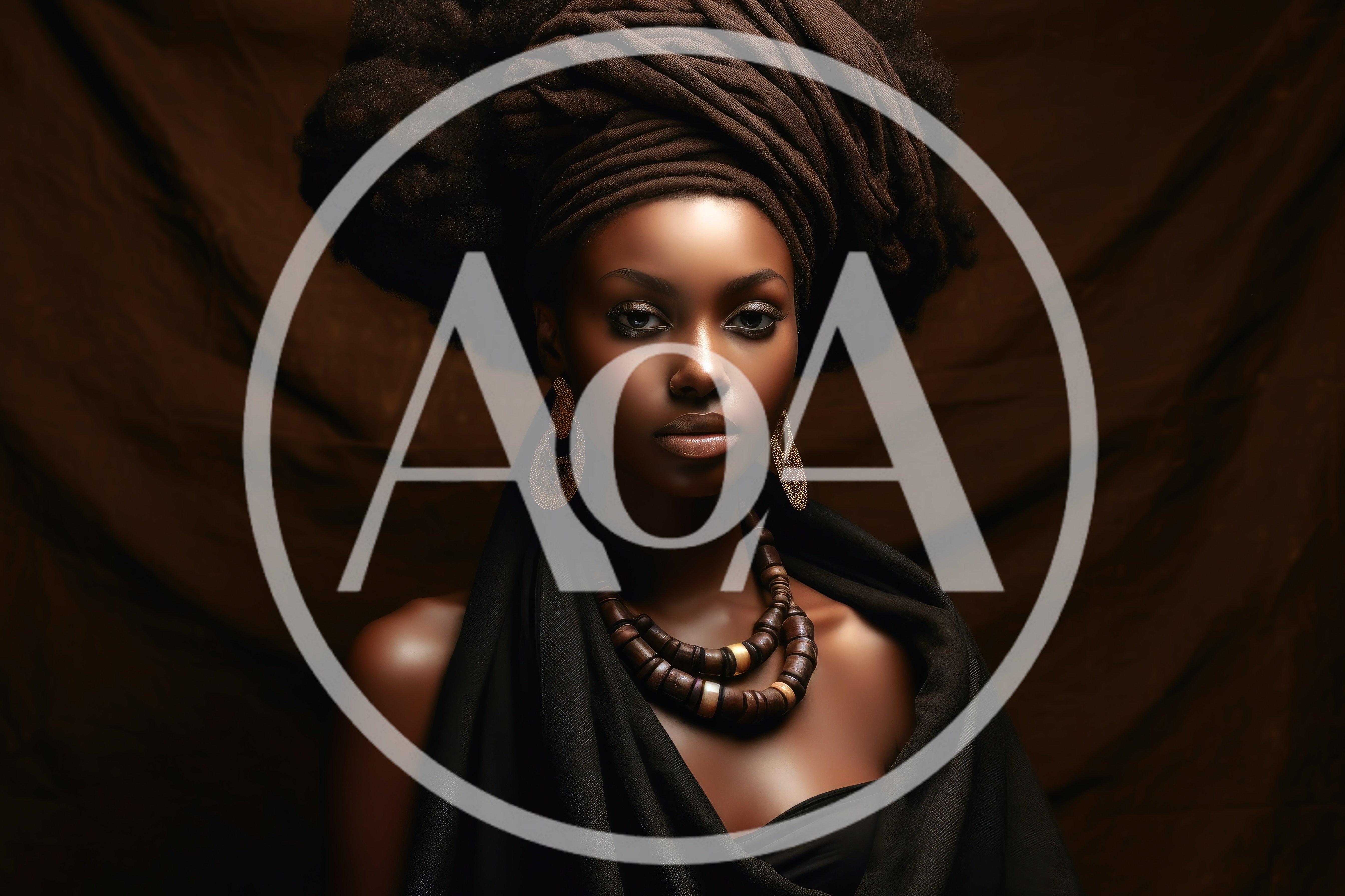 Portrait Of A Beautiful African Woman In Traditional Attire