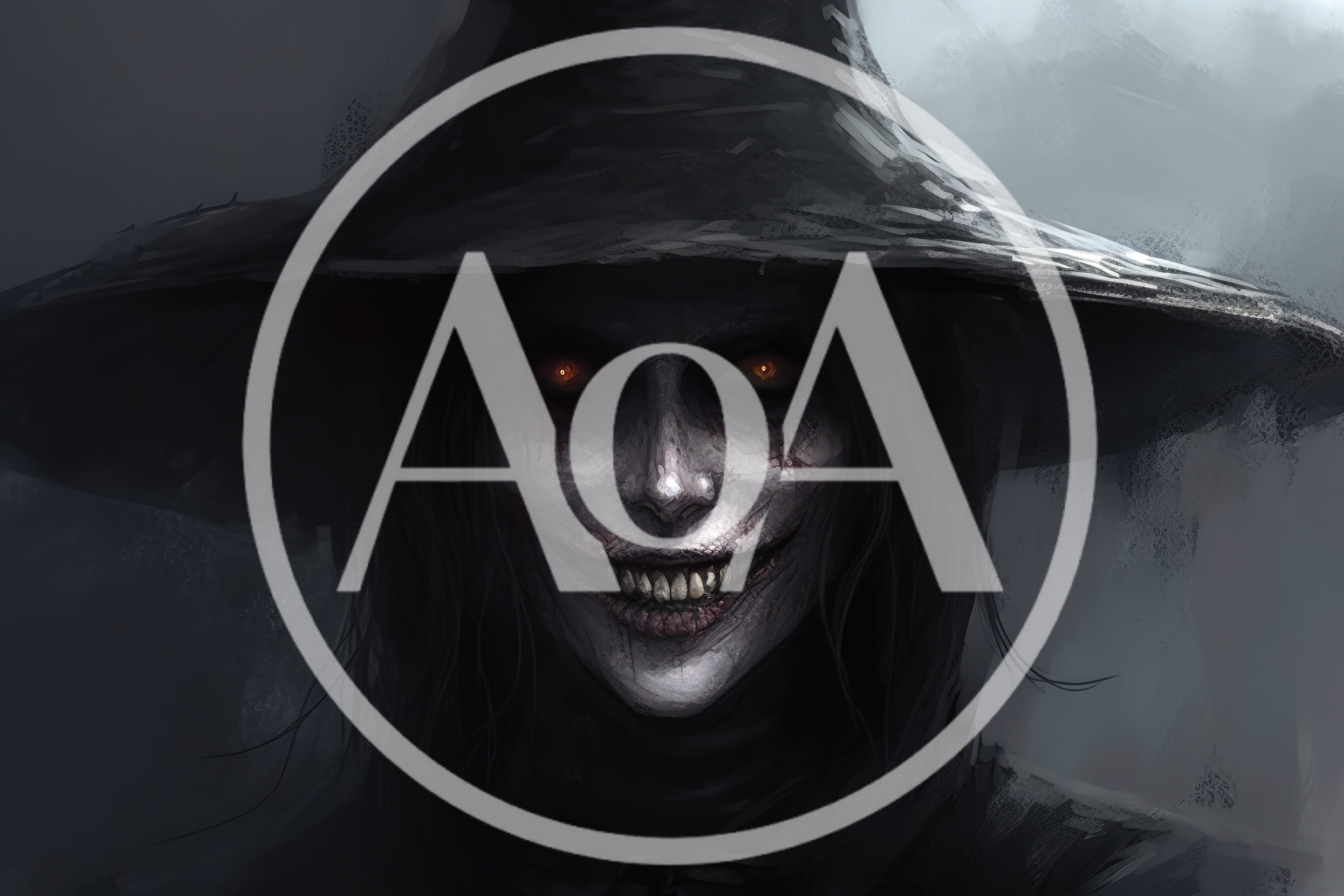 Sinister Witch Portrait With Glowing Eyes