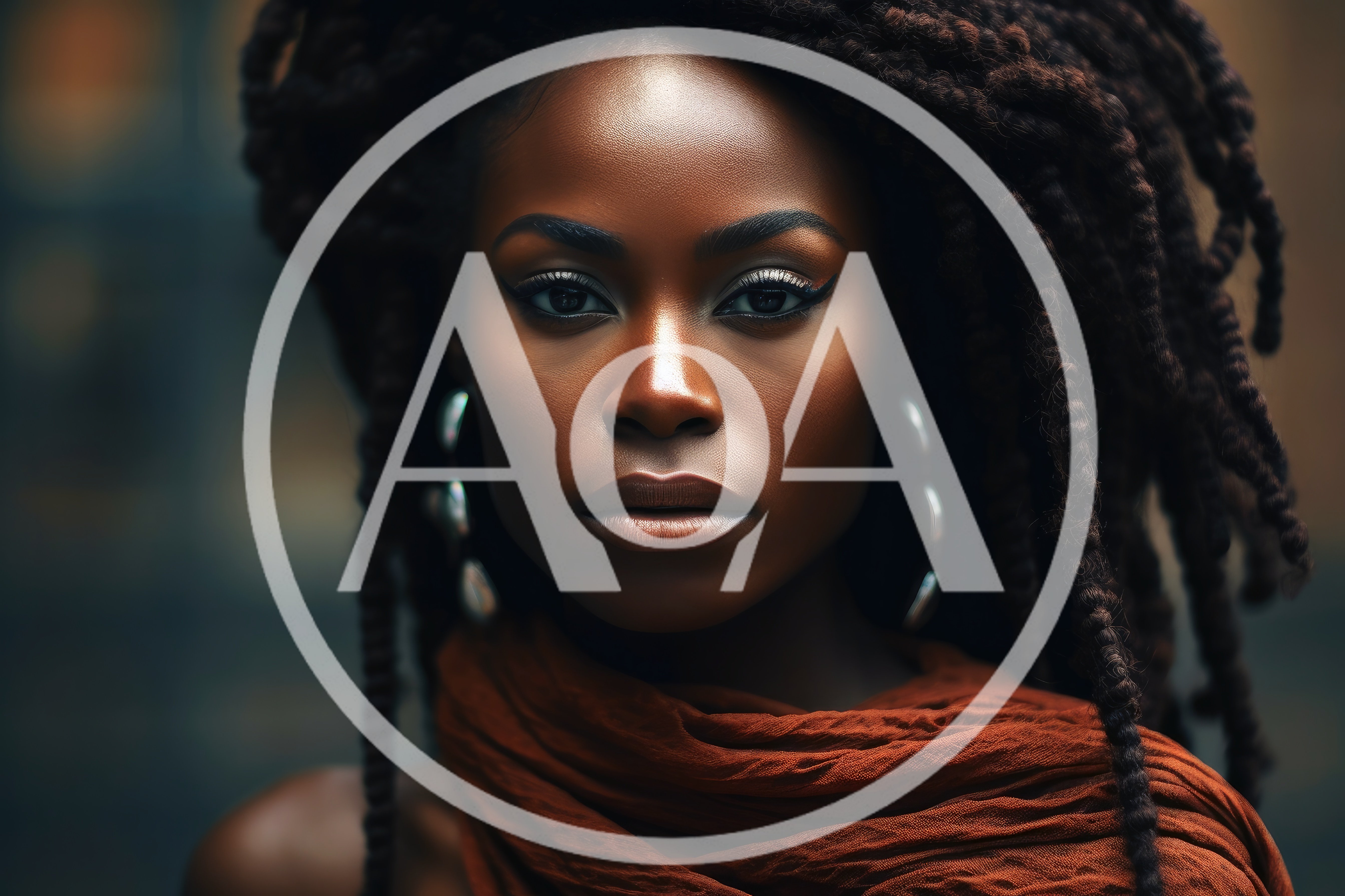 Portrait Of A Beautiful Woman With Braided Hair