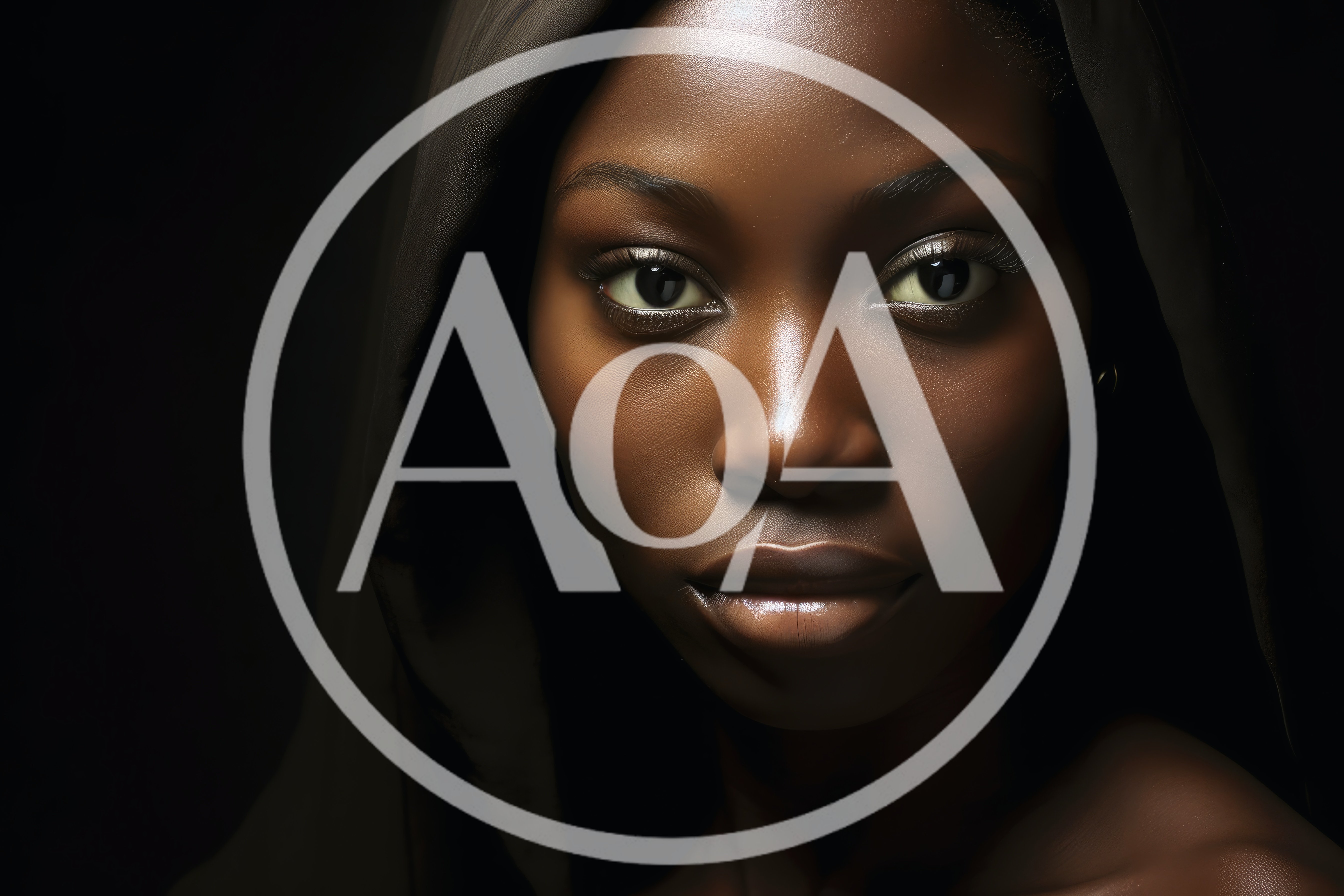 Portrait Of A Young Woman With Dark Skin