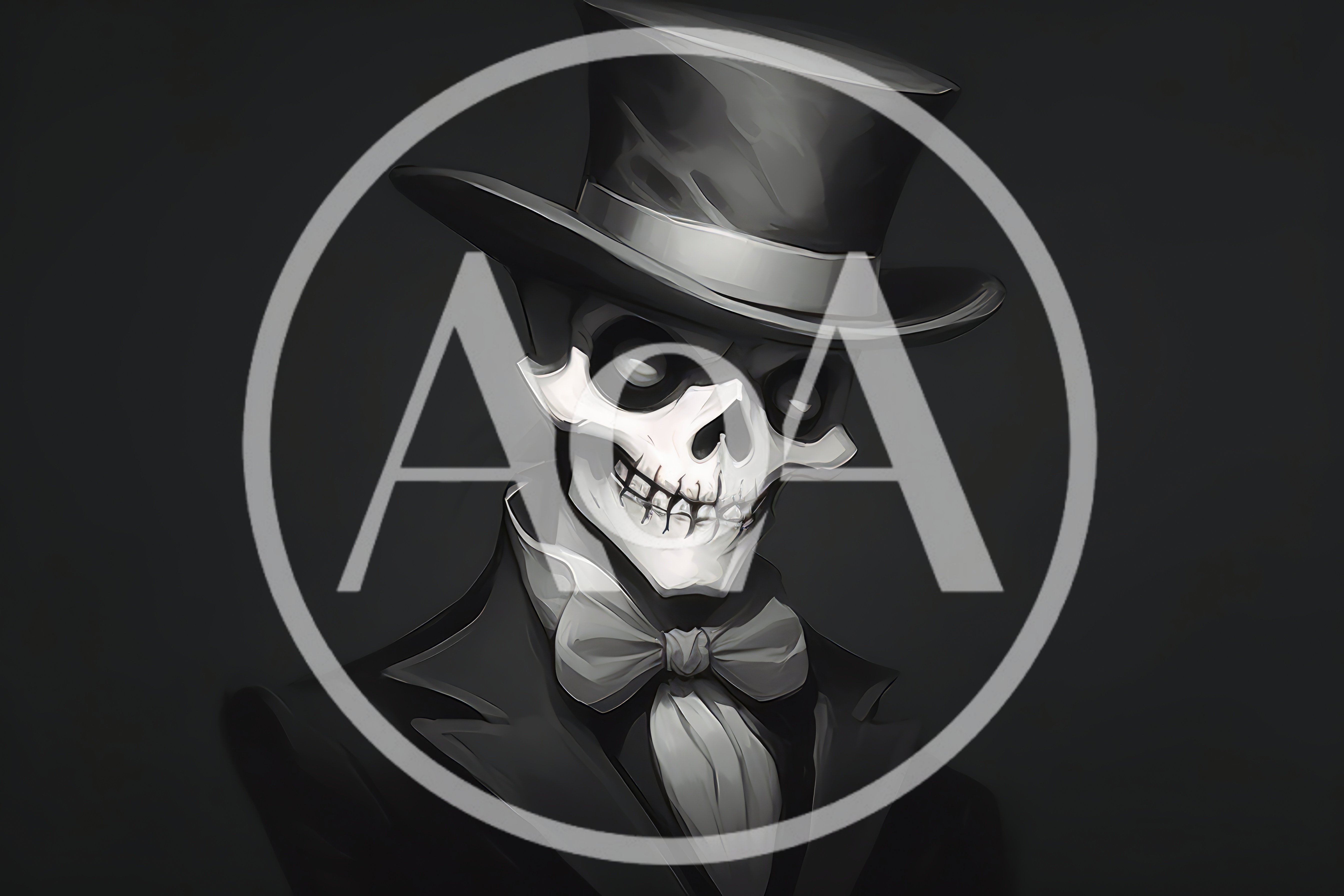 Elegant Skeleton Gentleman In A Top Hat And Tuxedo