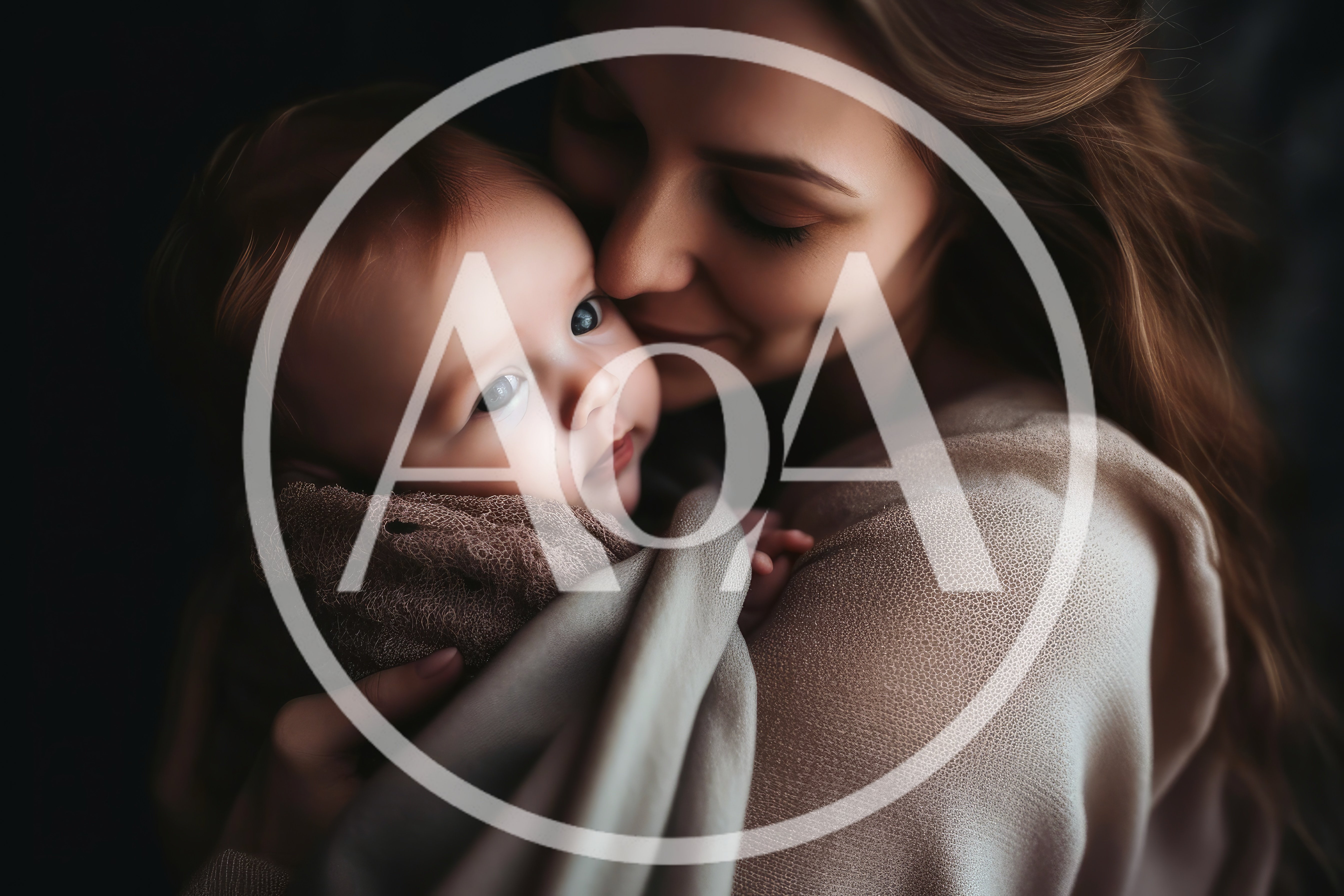 Mother Holding Her Newborn Baby In A Tender Embrace
