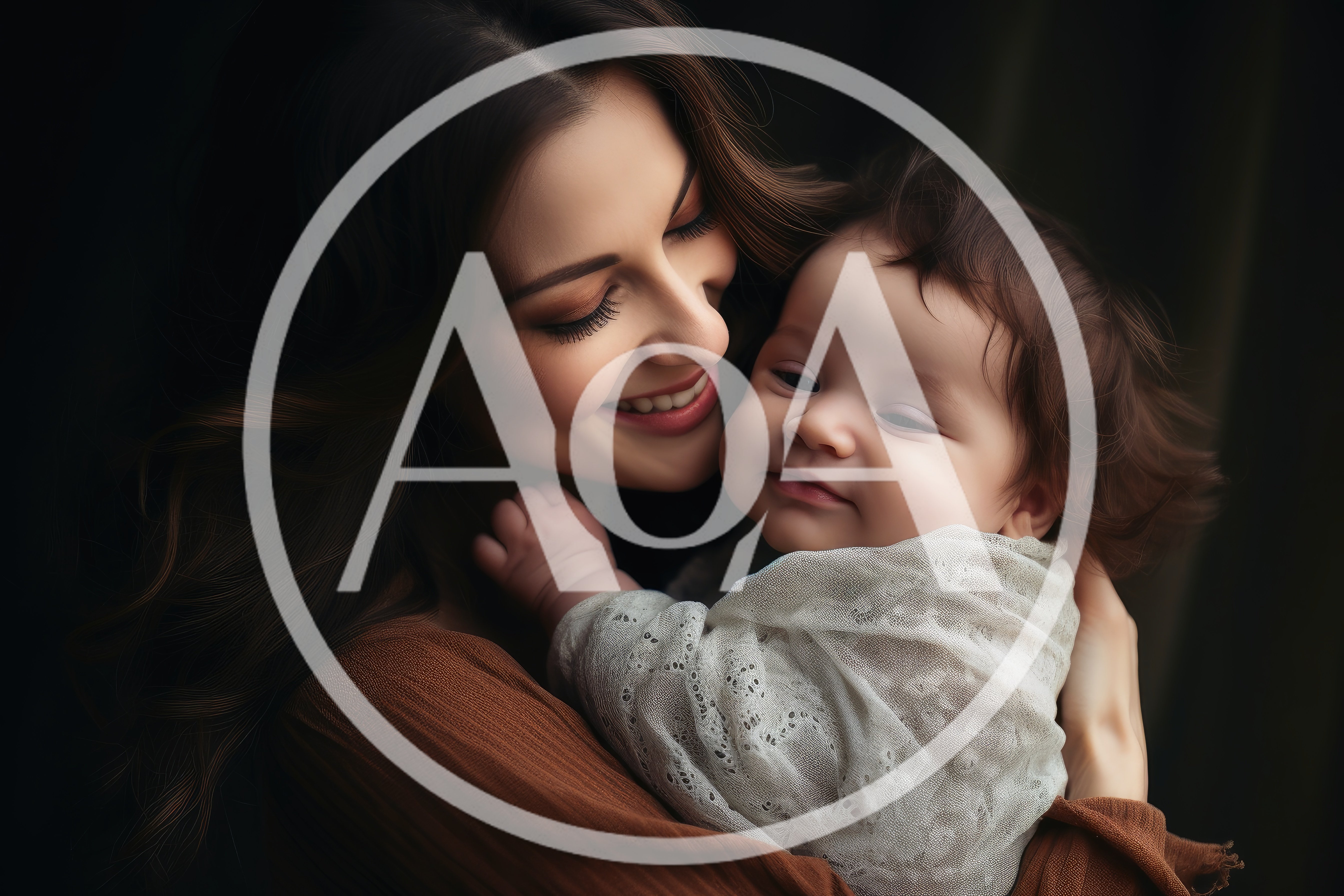 Loving Mother Holding Her Newborn Baby
