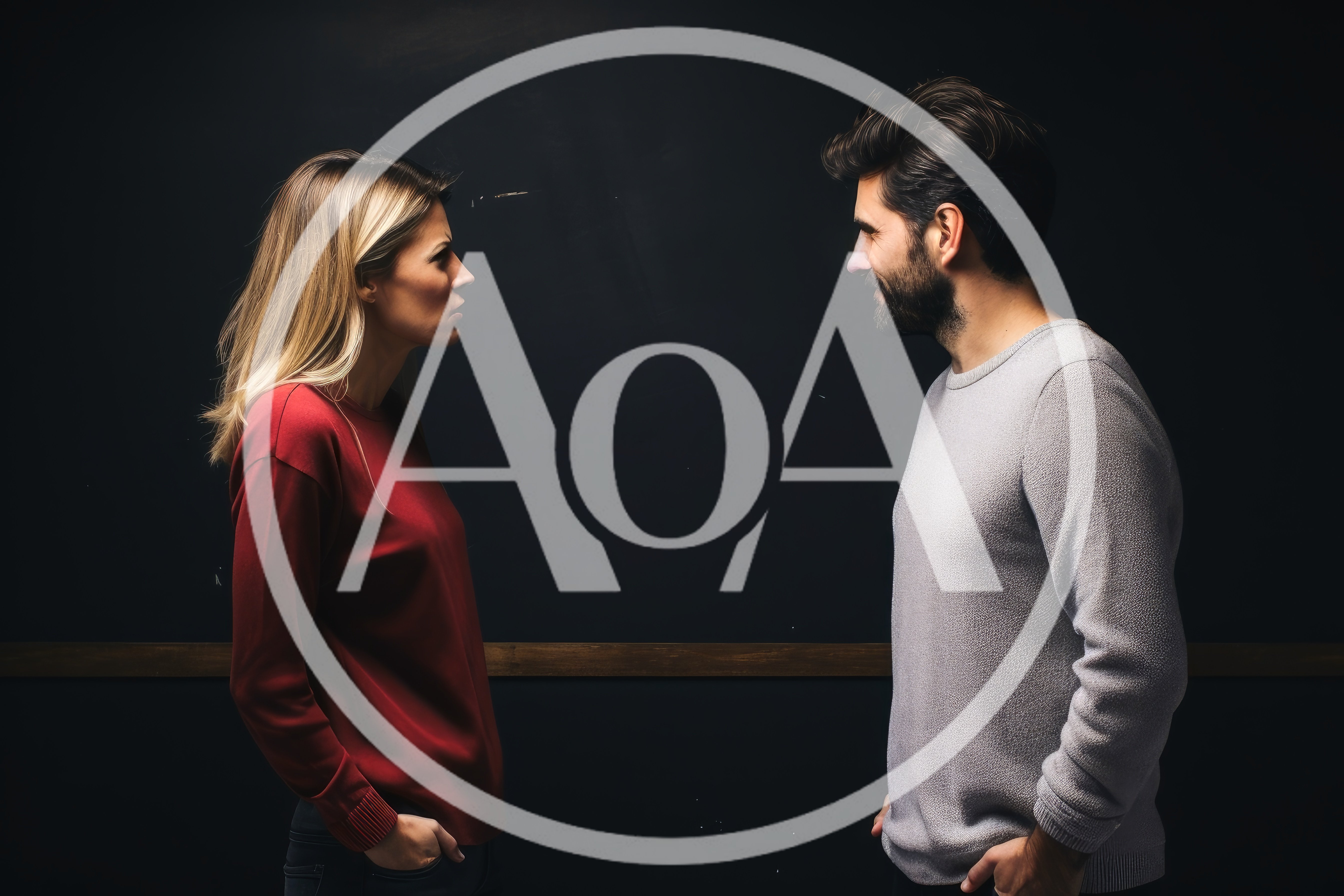 Man and Woman Having a Tense Confrontation