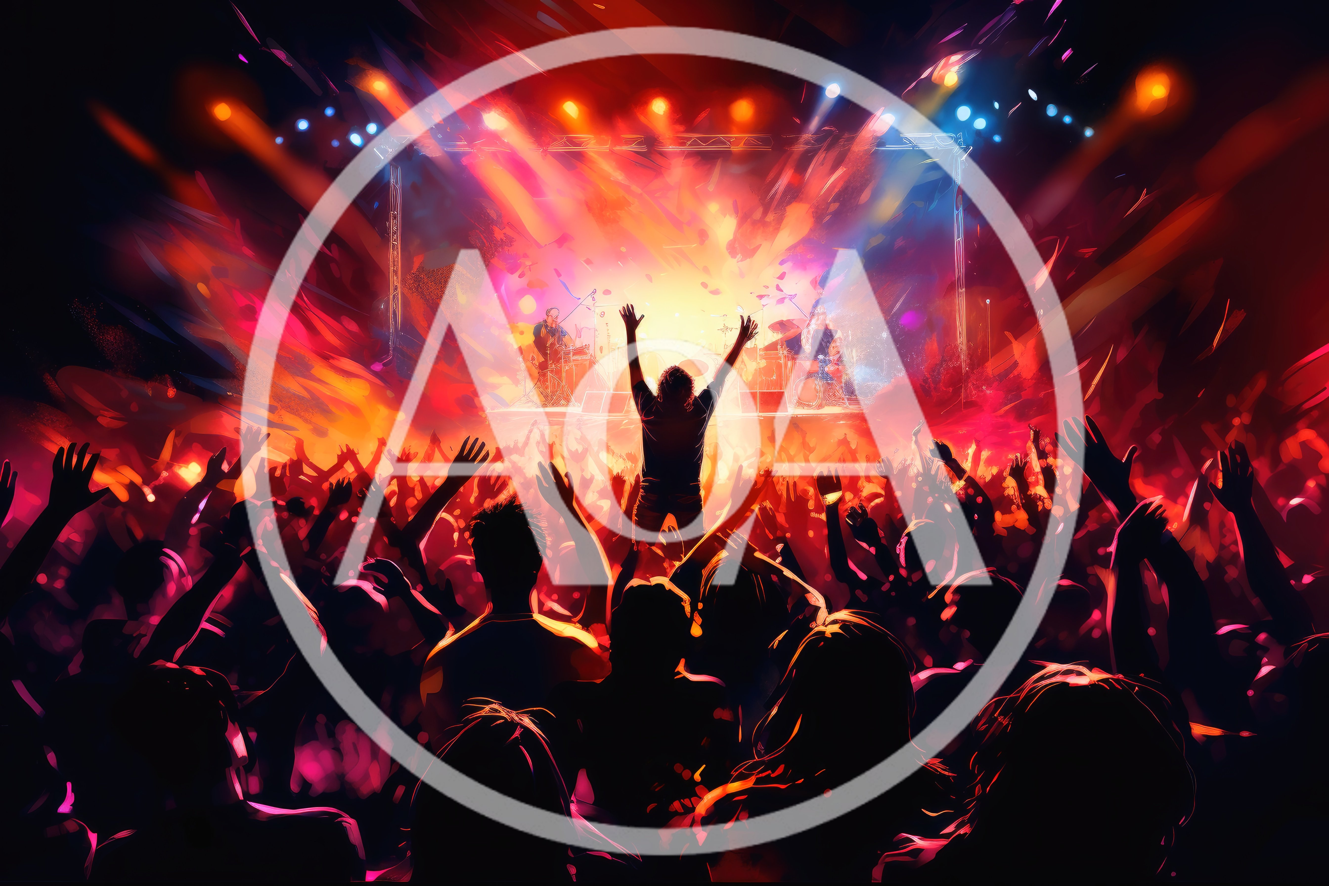 Crowd Cheering At A Vibrant Rock Concert