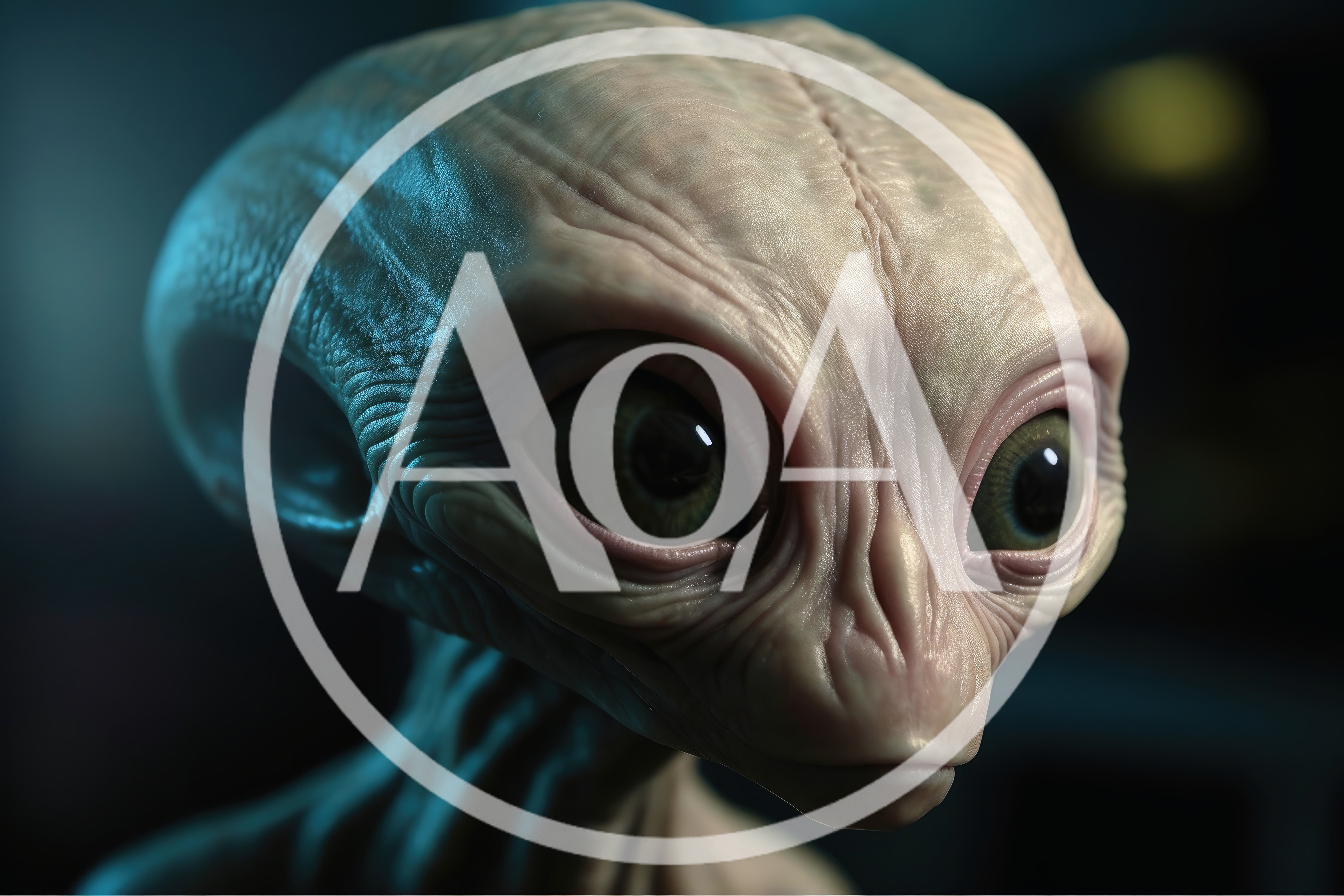 Close Up Portrait Of A Realistic Extraterrestrial Being