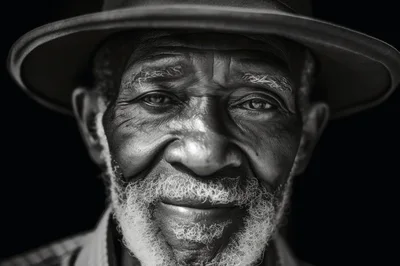 Portrait Of An Elderly African American Man