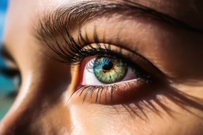 Extreme Close Up Of A Human Eye