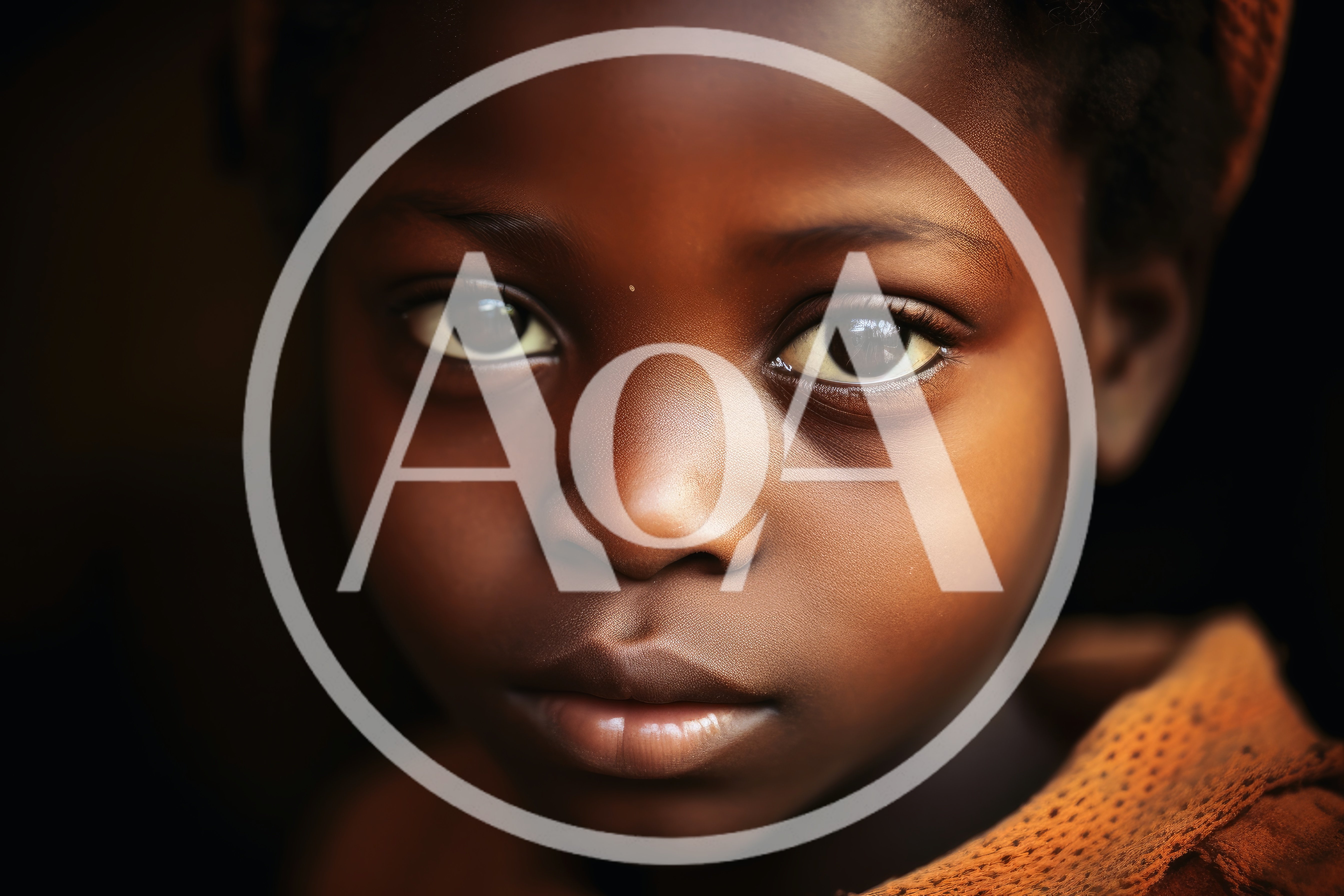 Close Up Portrait Of A Young African Girl