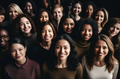 Diverse Group Of Smiling Professional Women
