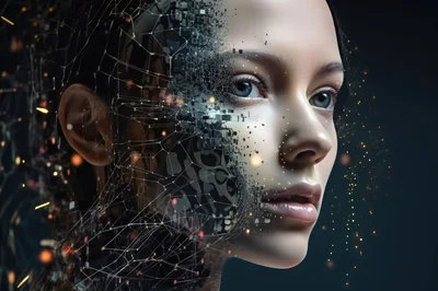Digital Human Face Merging With Cybernetic Network