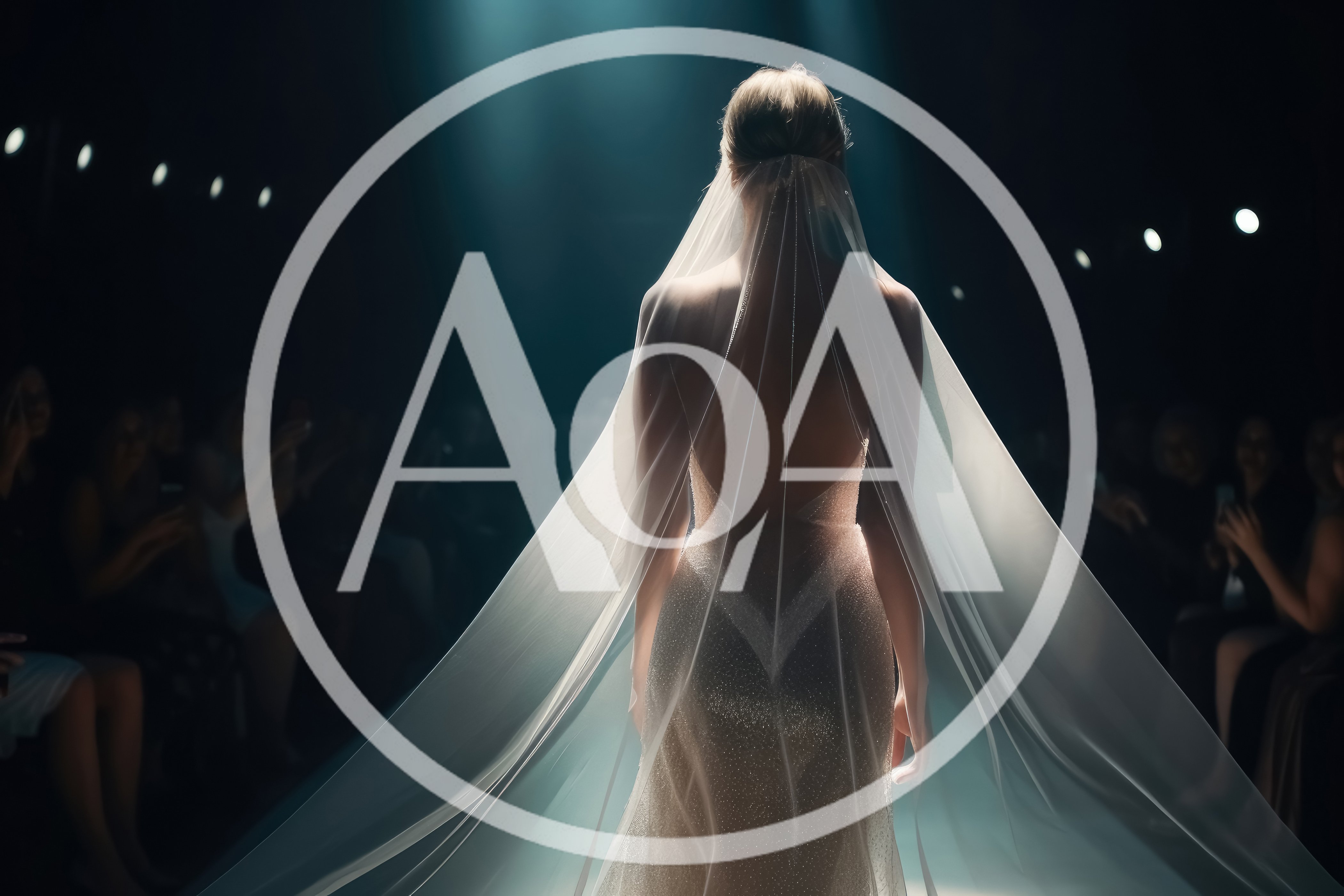 Bride Walking Down The Runway In A Wedding Dress
