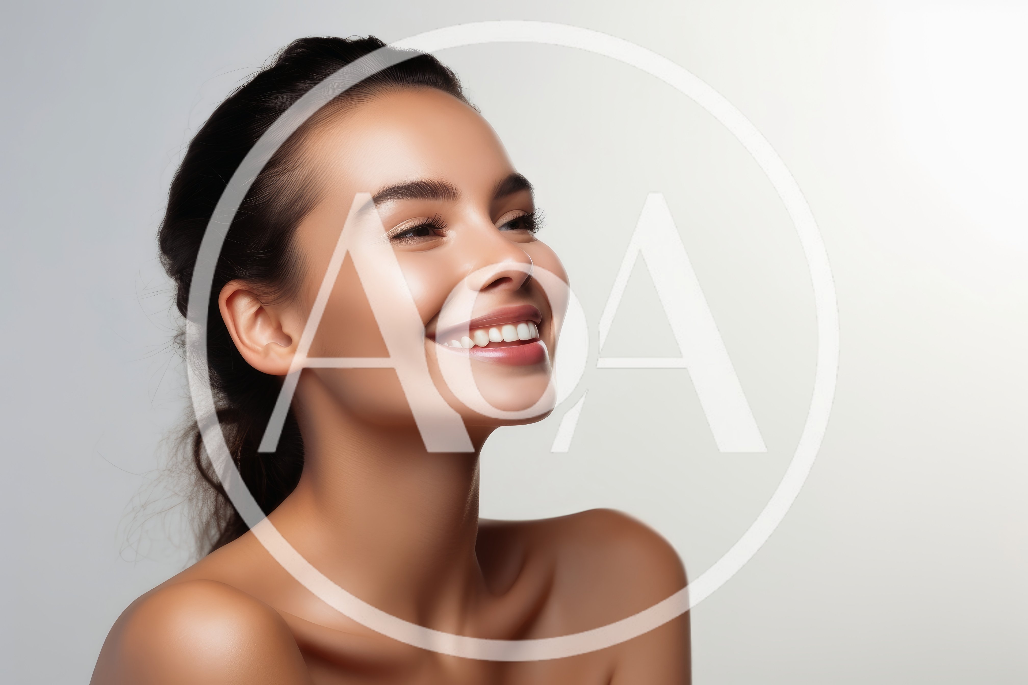Portrait Of A Smiling Woman With Radiant Skin