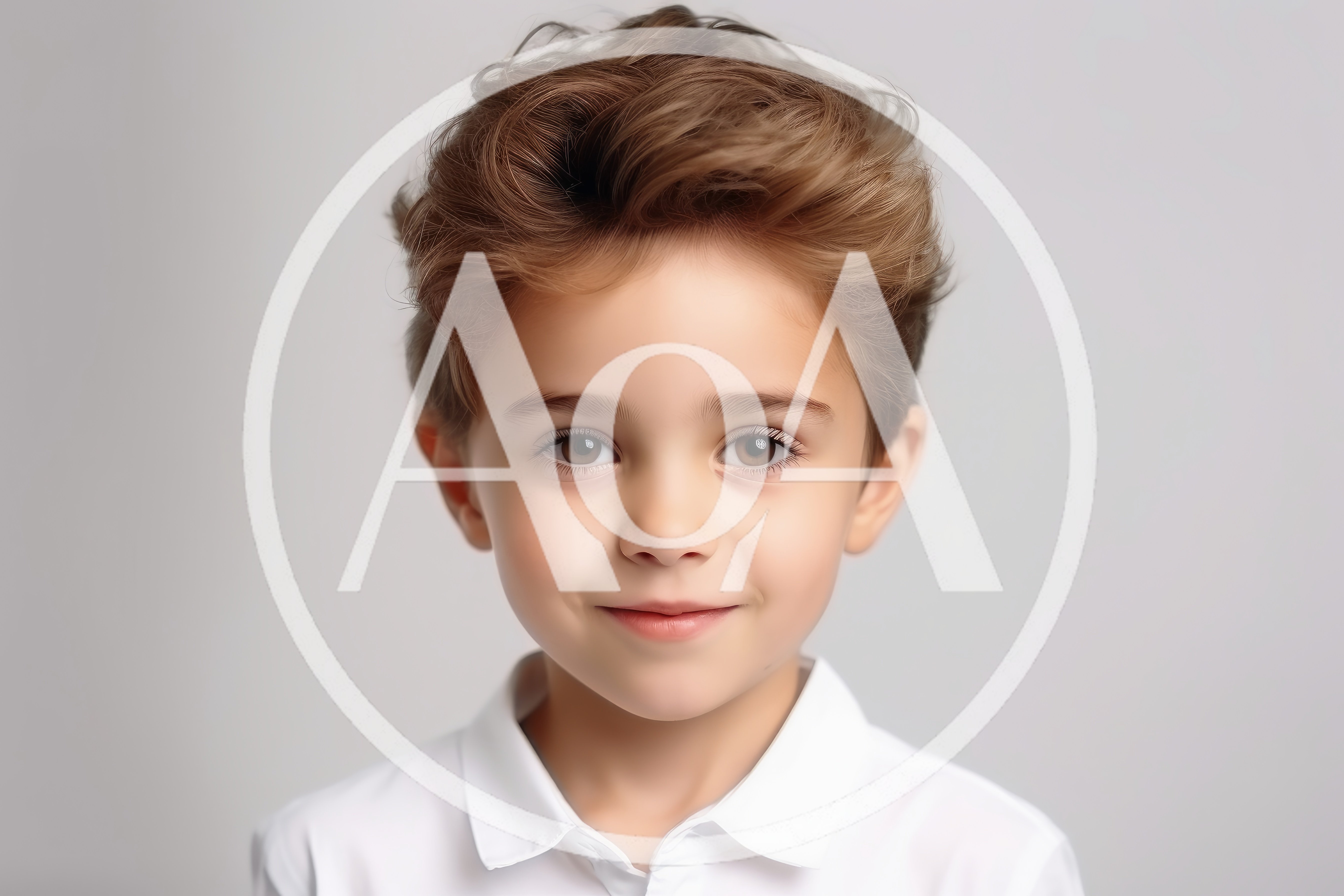 Portrait Of A Young Boy With Stylish Hair