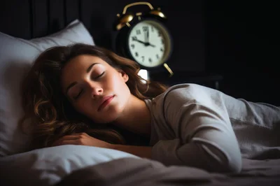 Young Woman Sleeping Peacefully In Bed