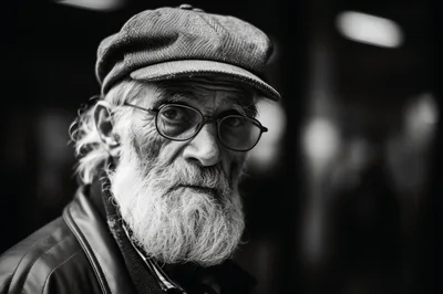 Portrait Of An Elderly Man With A Beard