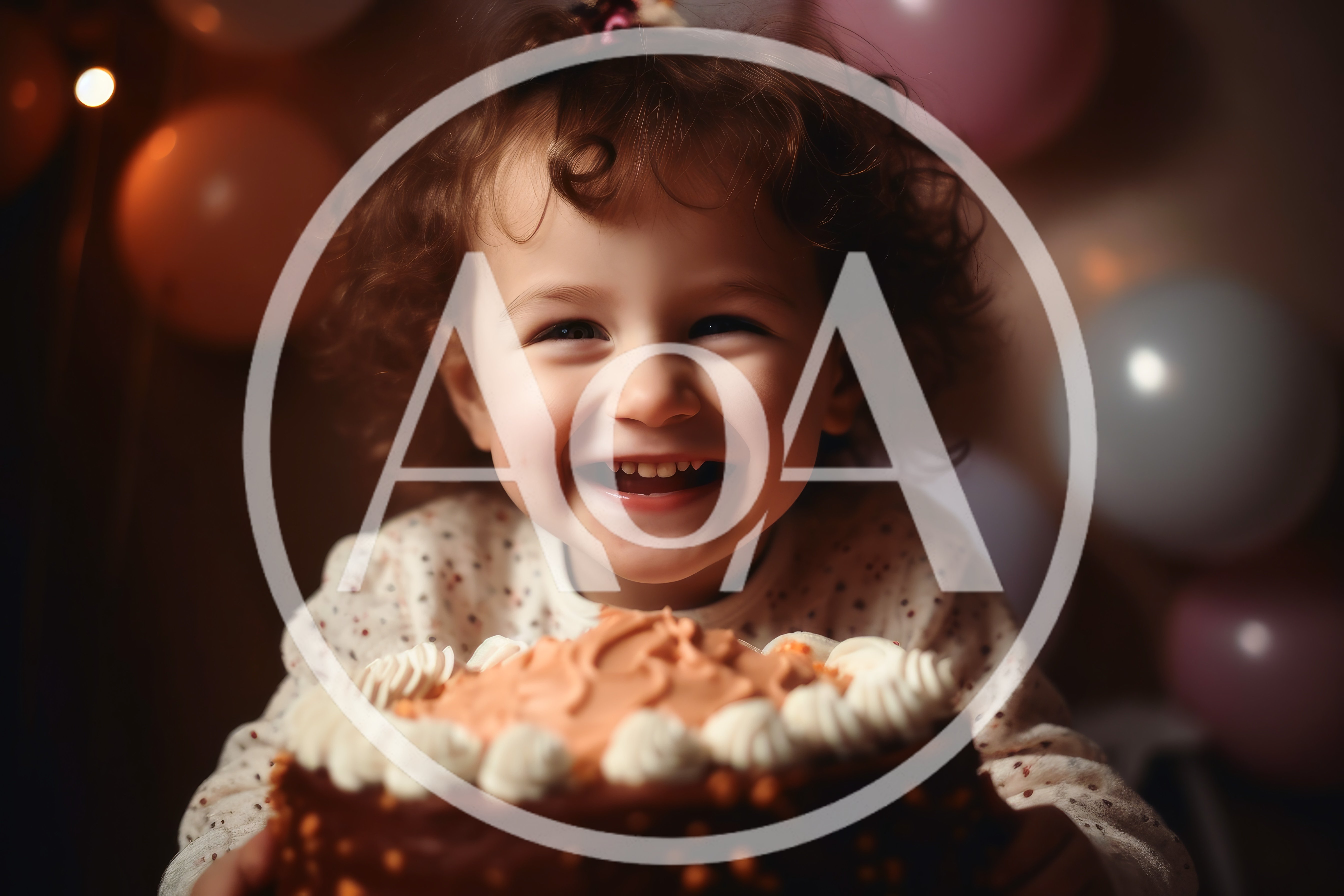 Happy Toddler Girl Holding Birthday Cake