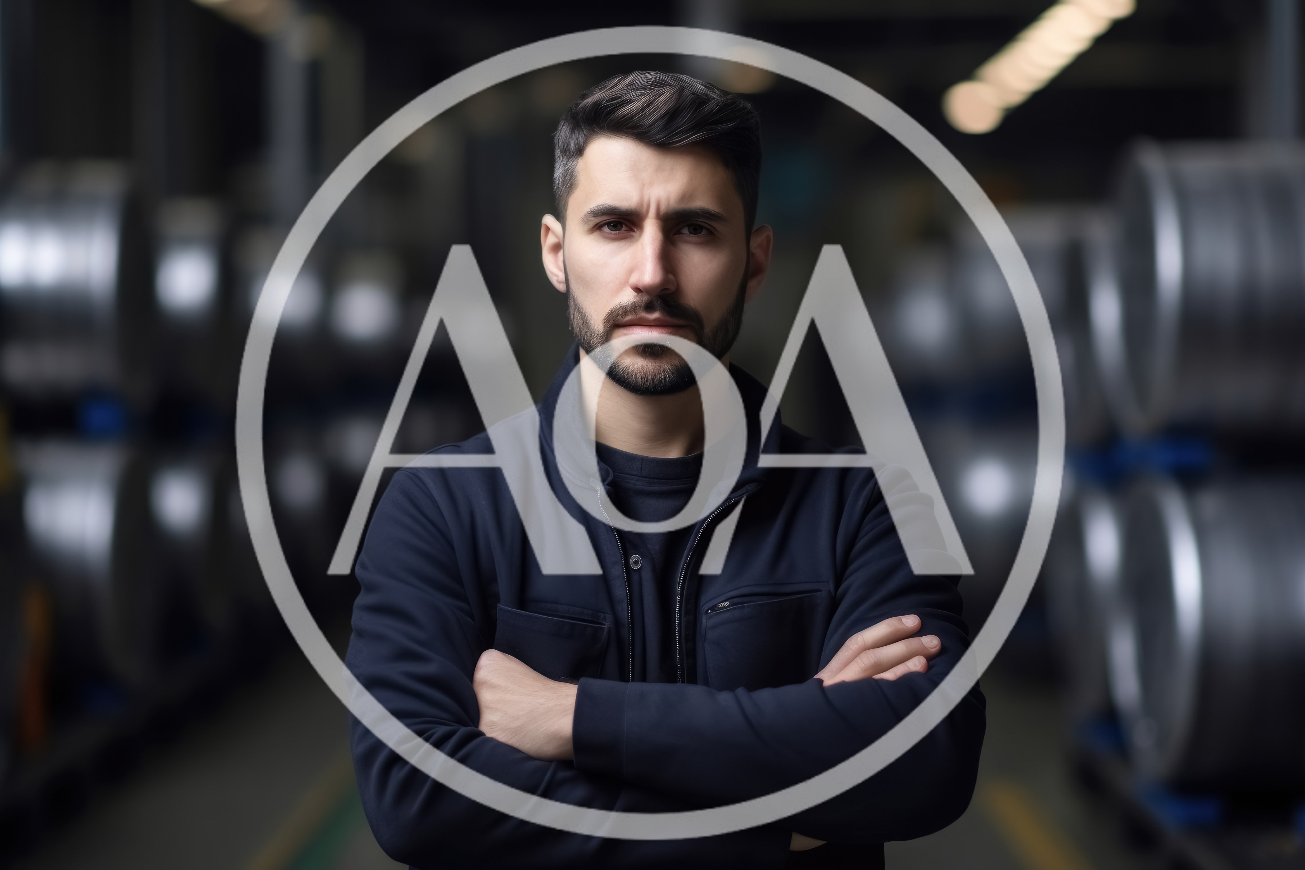 Portrait Of A Serious Warehouse Worker