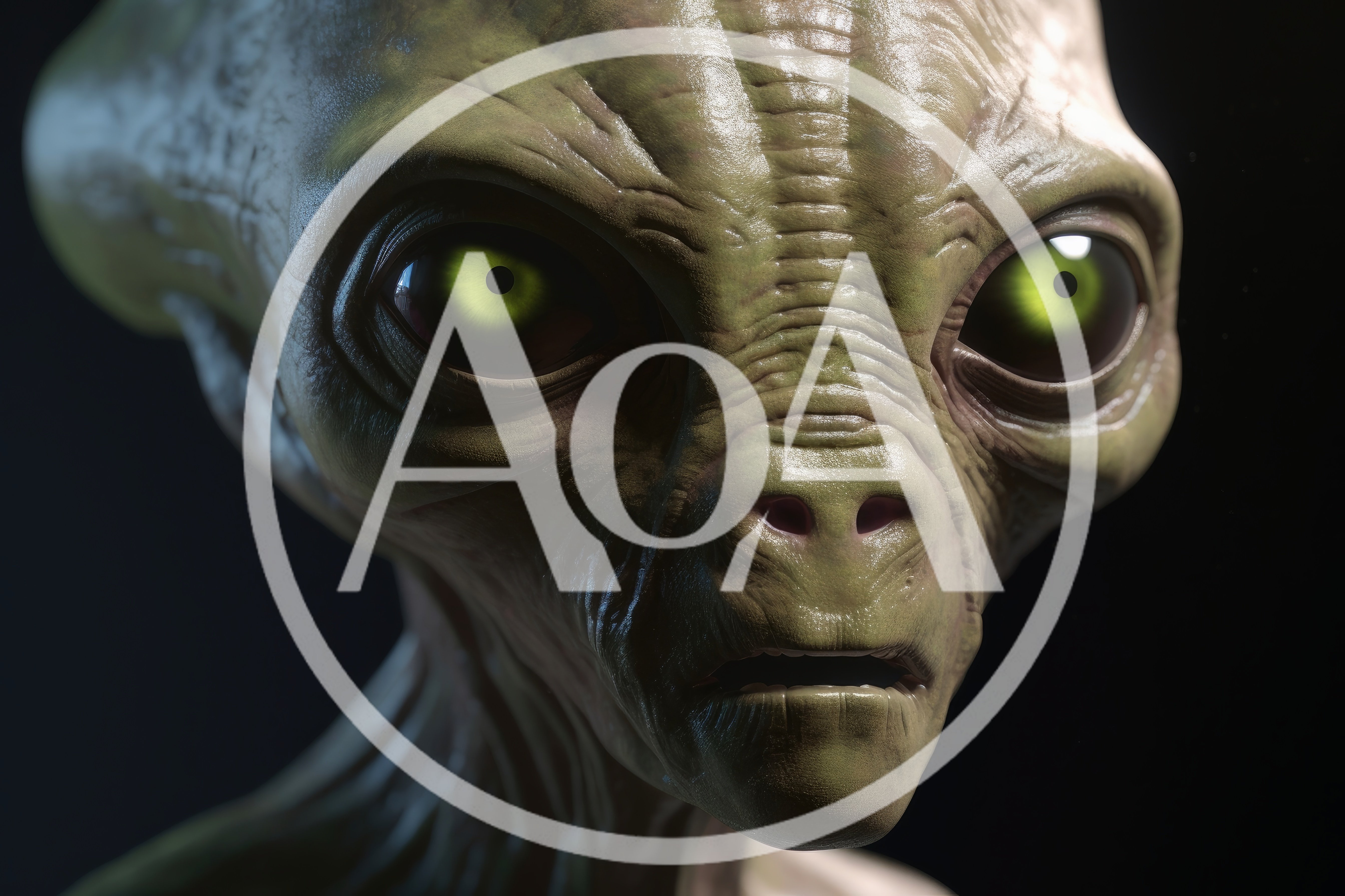 Close Up Portrait Of A Realistic Extraterrestrial Alien
