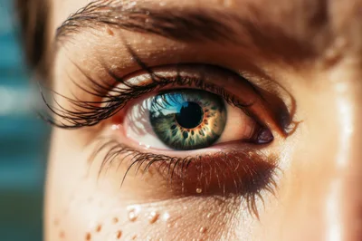 Extreme Close Up Of A Human Eye