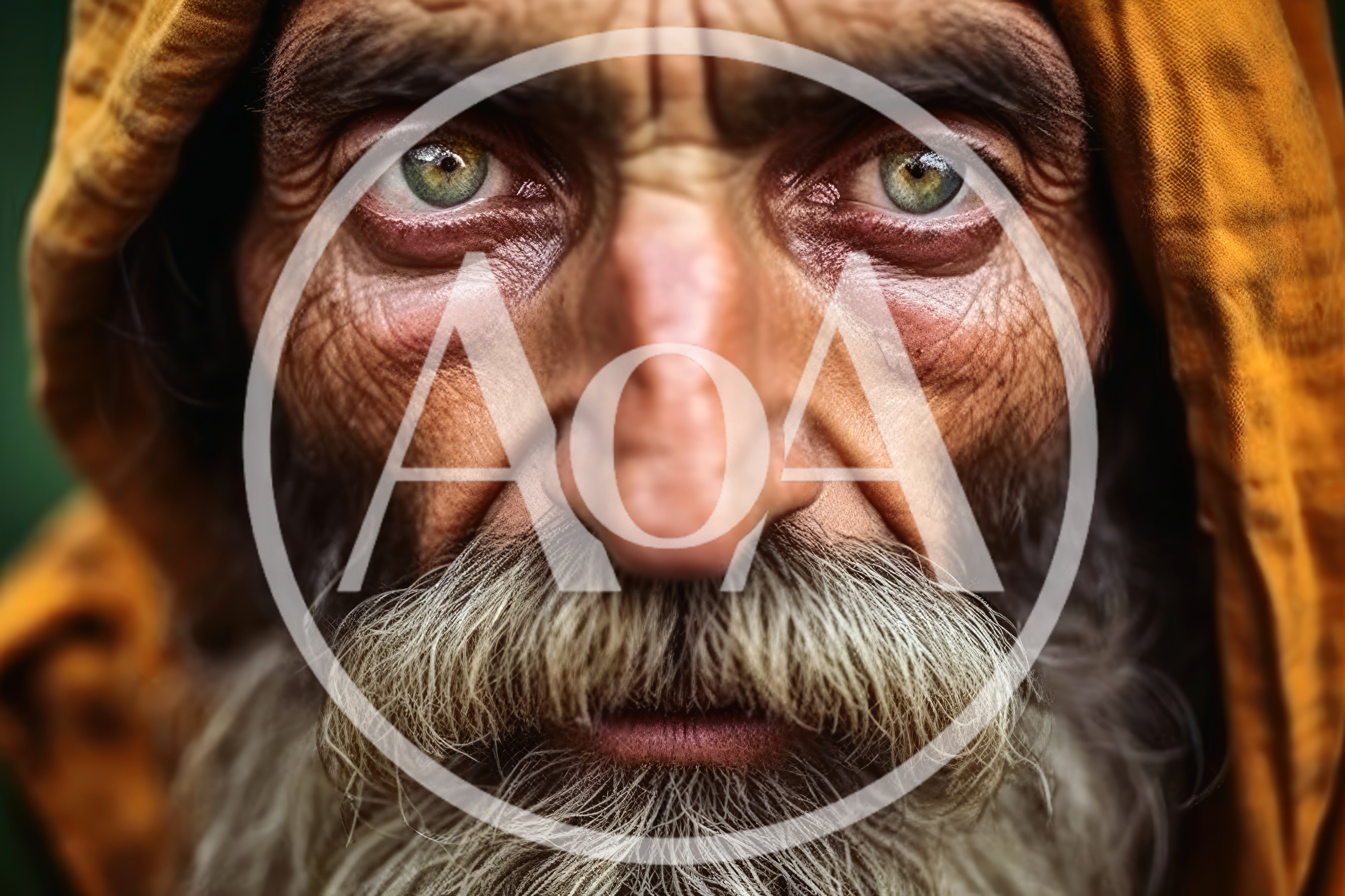 Close Up Portrait Of An Elderly Man With A Beard