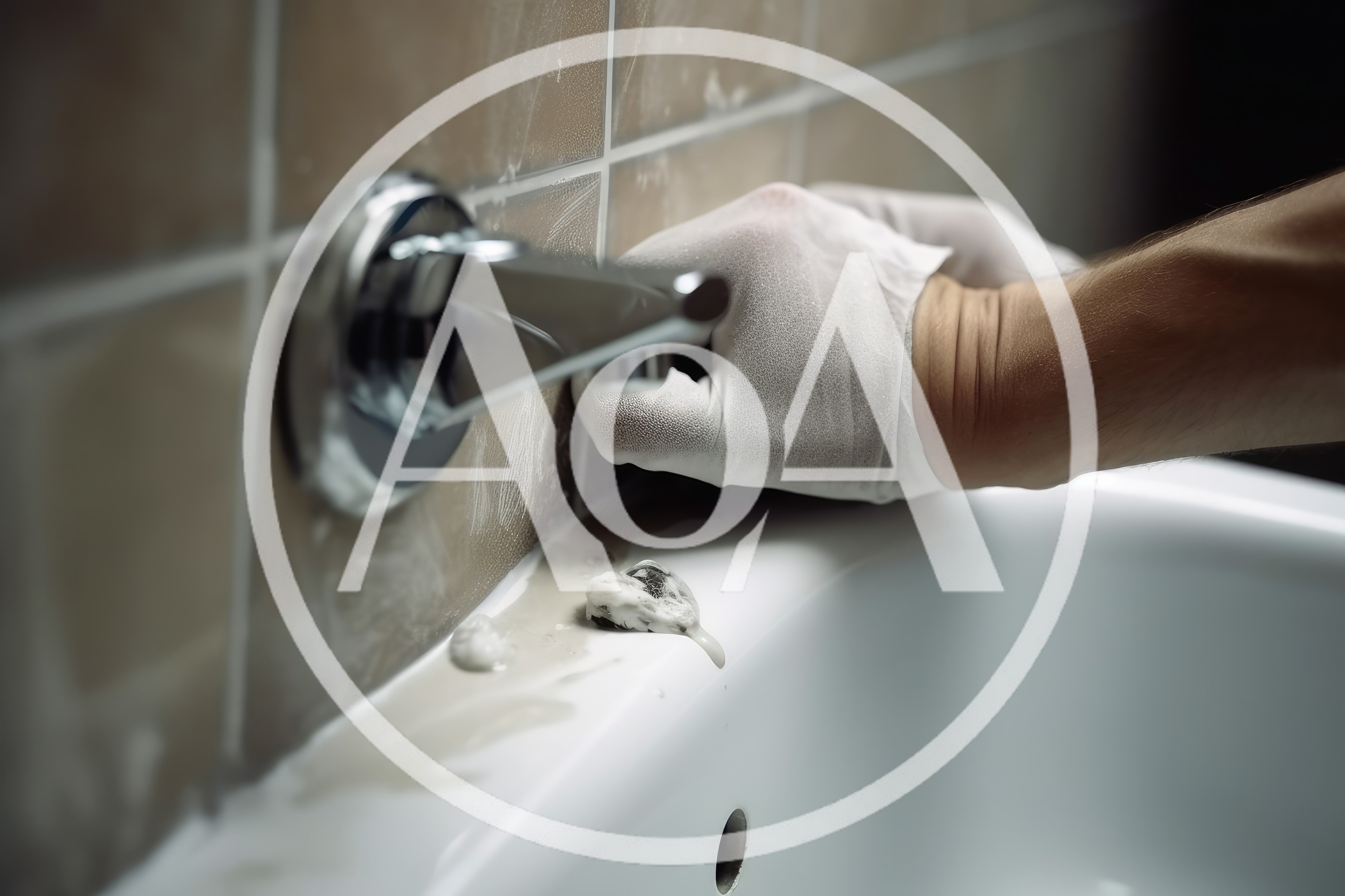 Professional Plumber Repairing Bathroom Sink Faucet